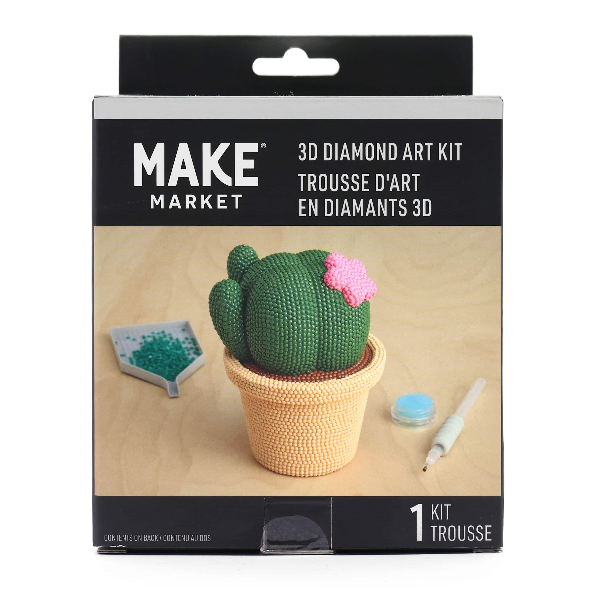5.5" Potted Cactus 3D Diamond Art Kit by Make Market®
