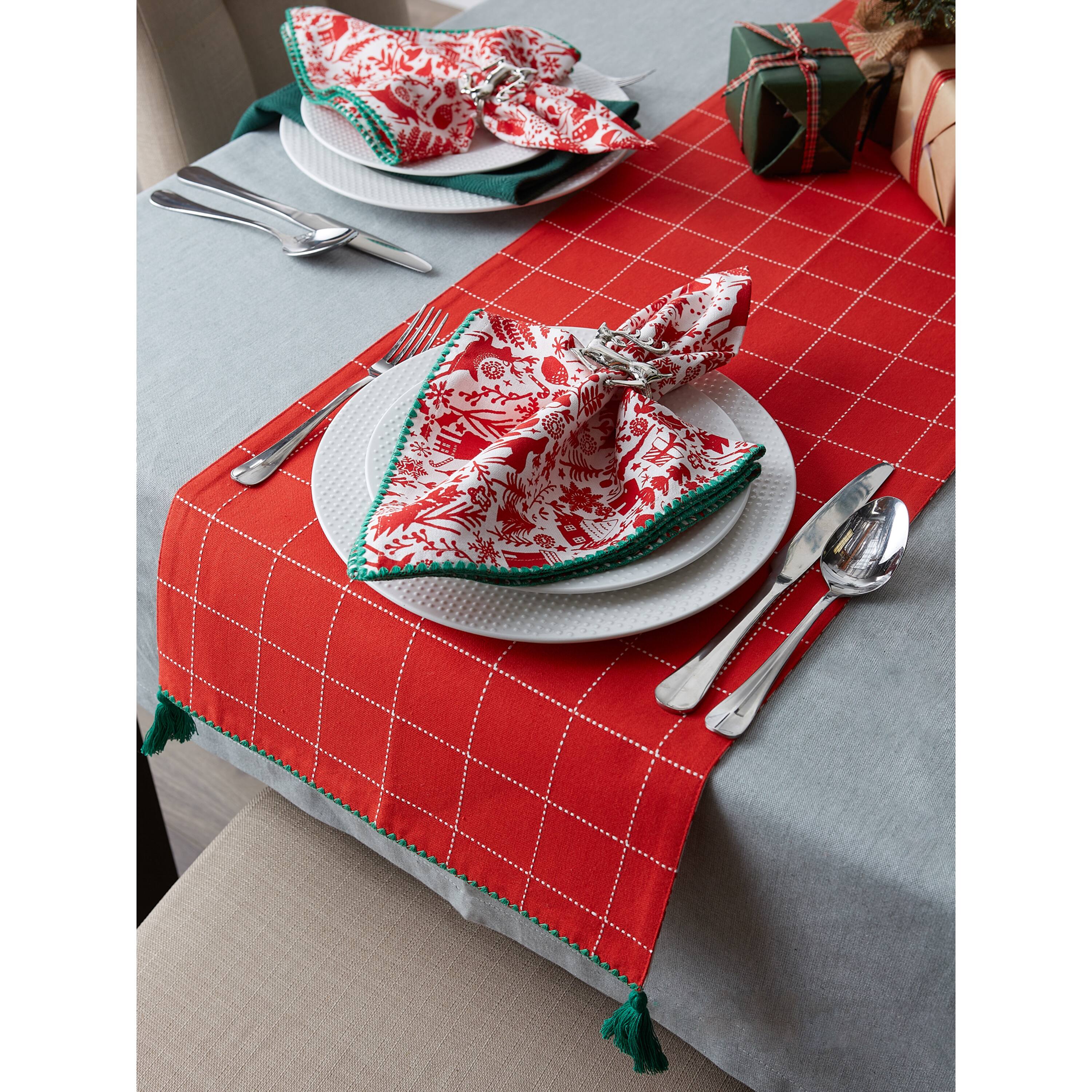 DII® 72" Christmas Woods Embellished Table Runner
