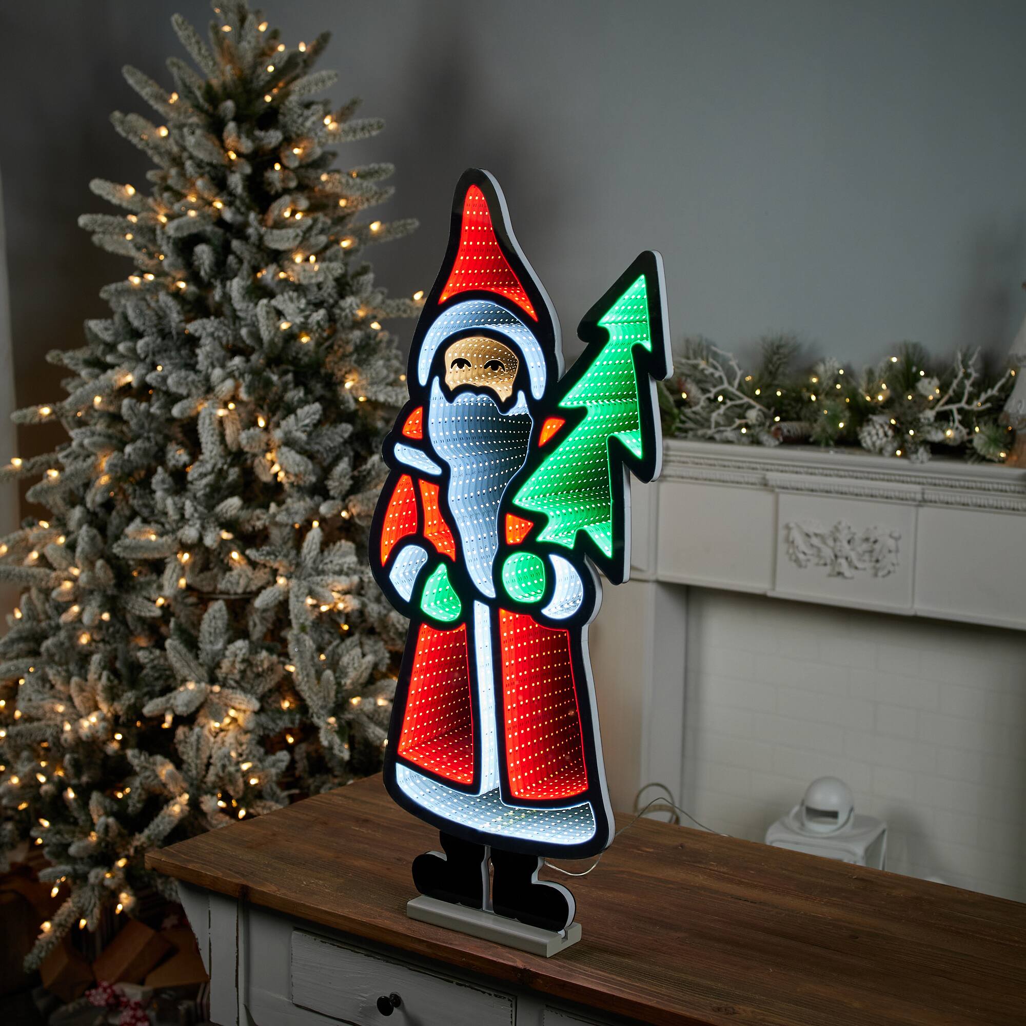Santa with Pine Tree EkkoLight