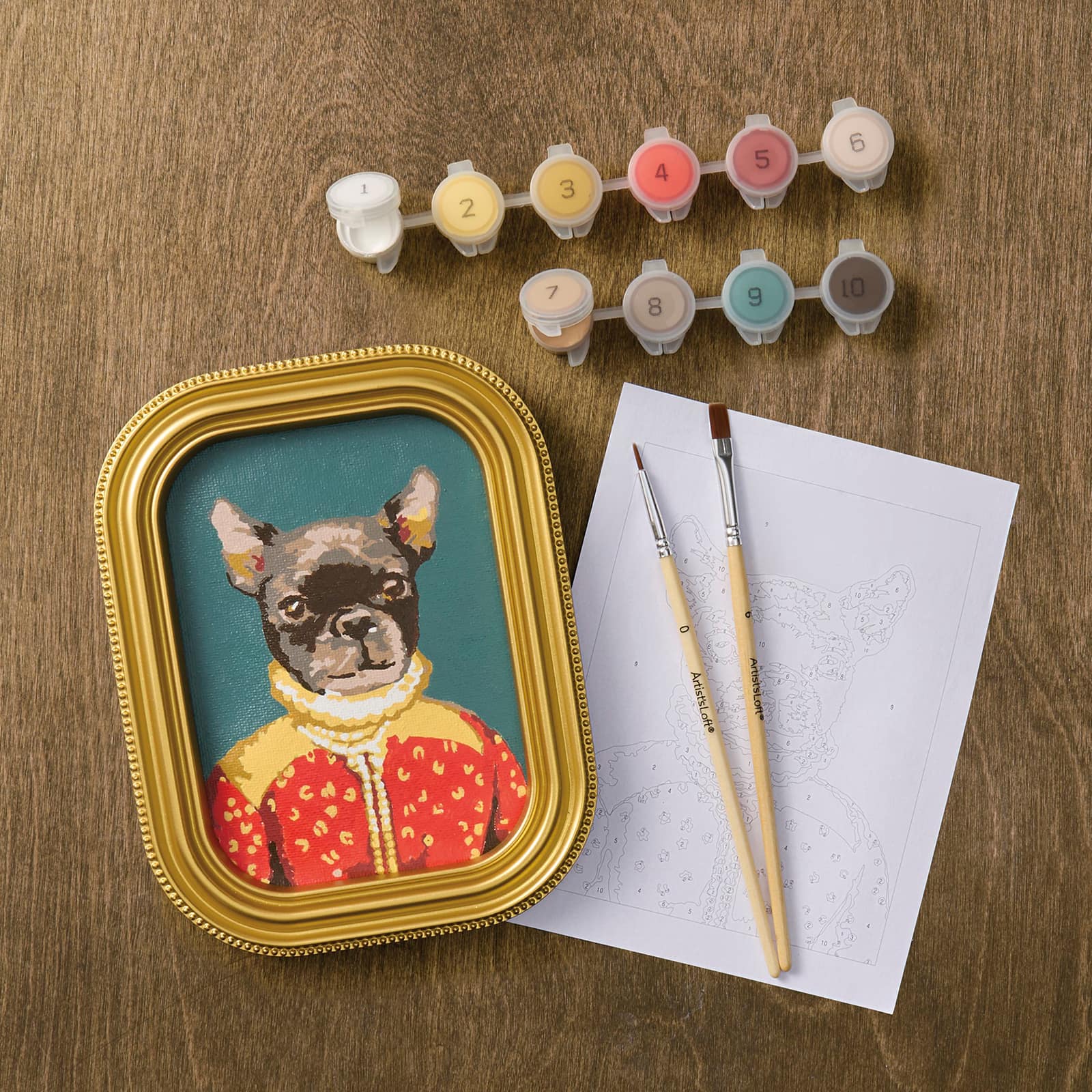 Frenchie Paint-by-Number Framed Mini Kit by Artist's Loft®