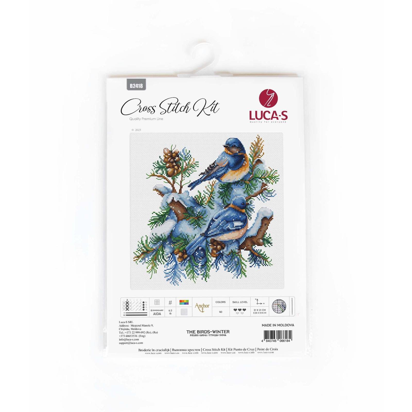 Luca-S The Birds-Winter Counted Cross-Stitch Kit