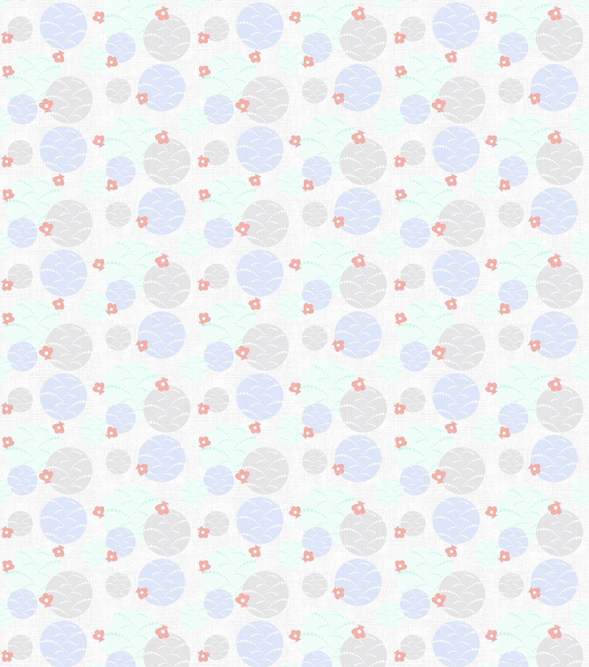 Springs Creative Mermaid Fun Circle Cotton Fabric