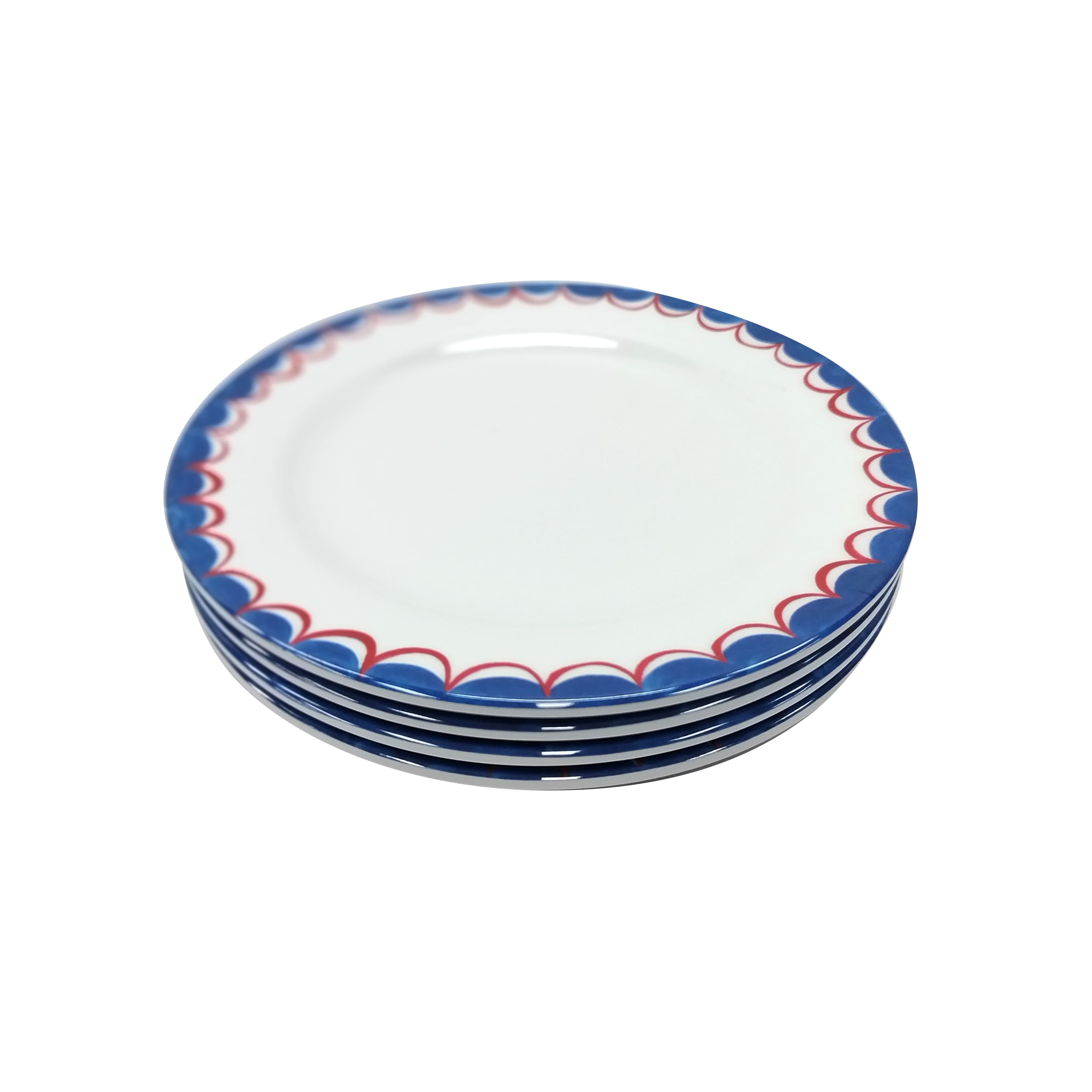 Red, White & Blue Melamine Snack Plates, 4ct. by Celebrate It™