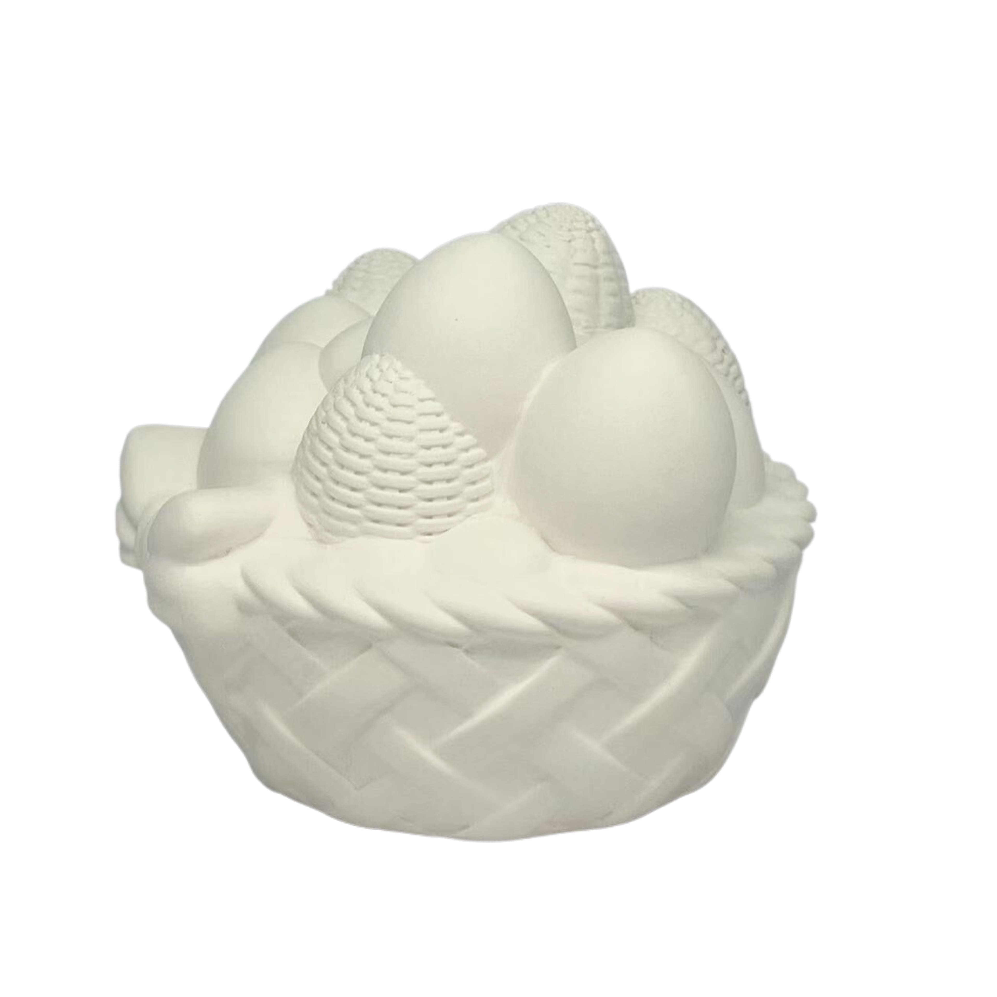 6" Wicker Egg Basket DIY Ceramic Décor by Make Market®
