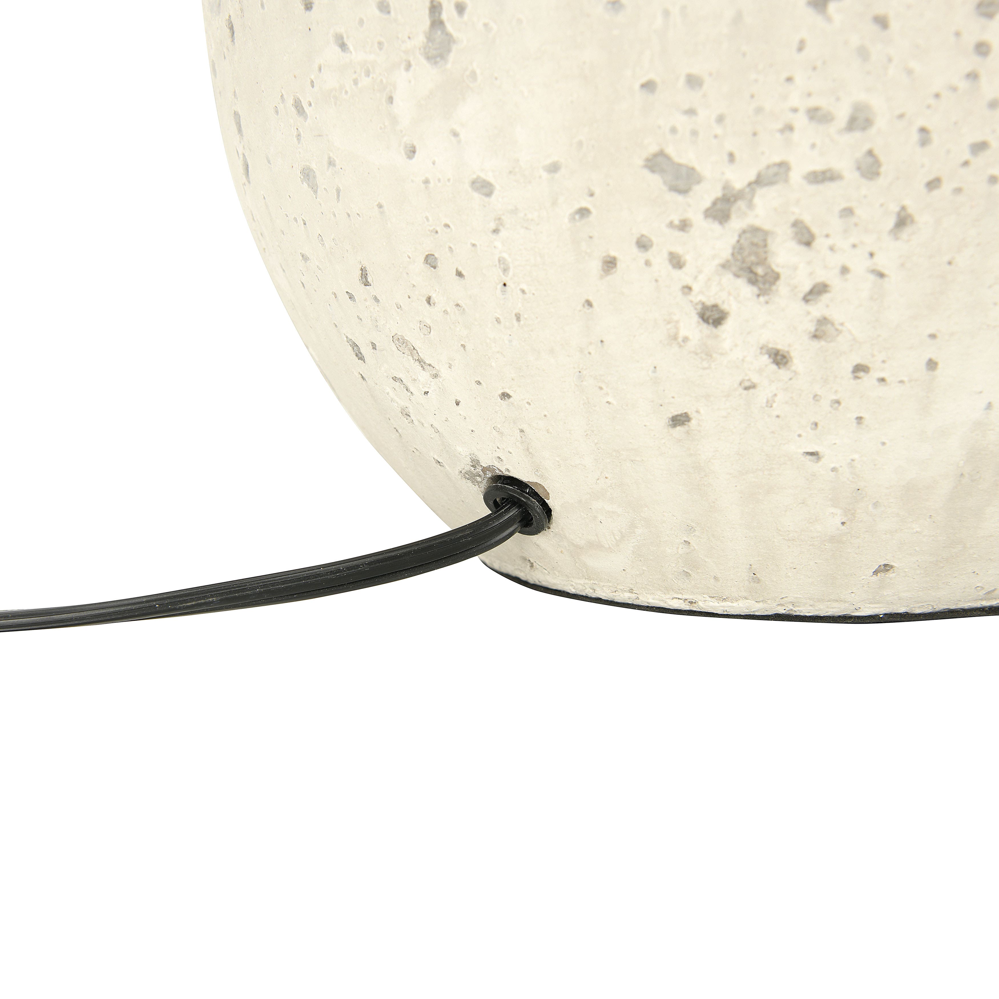 Hello Honey® 19.5" Distressed Cream Cement Table Lamp with Linen Shade