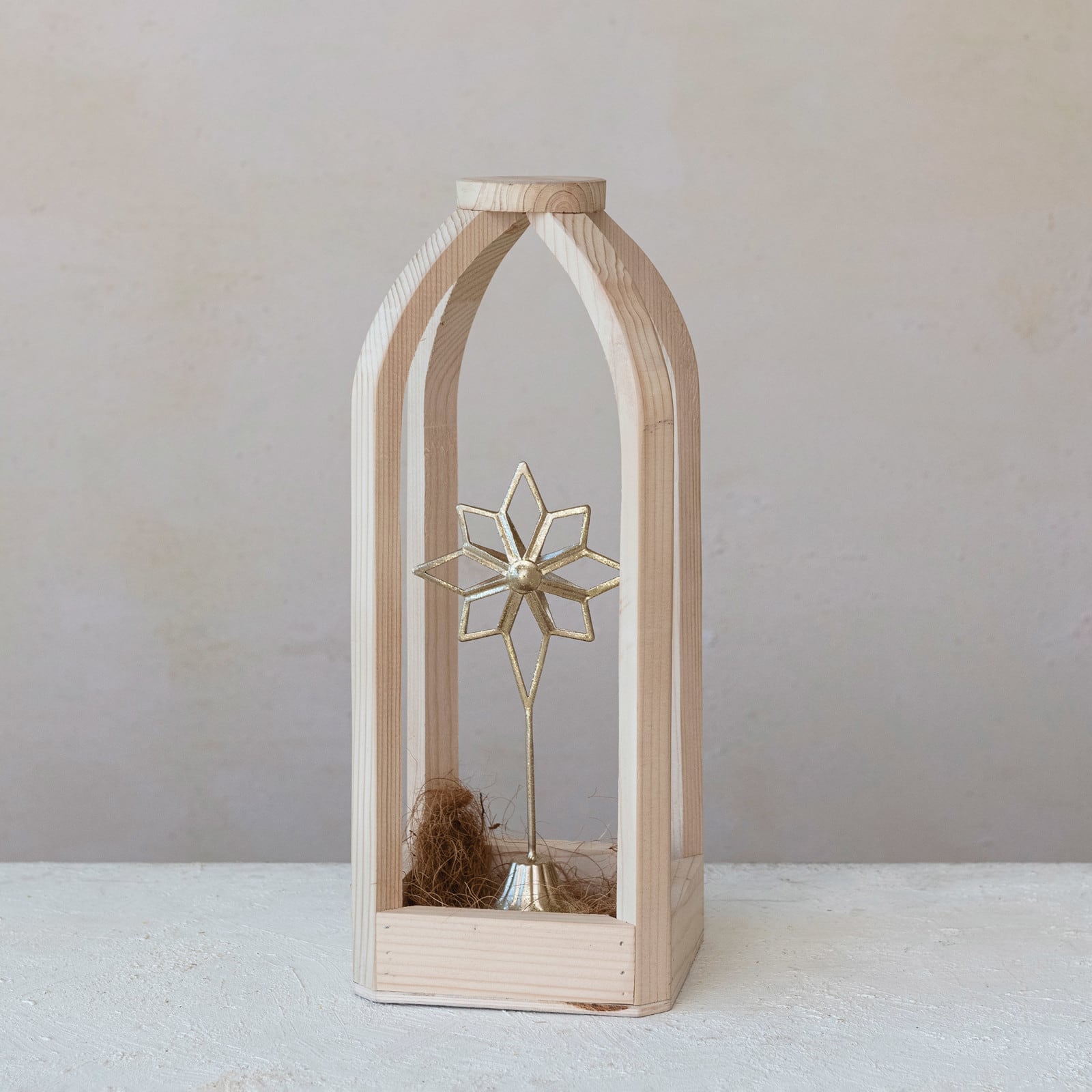 Hello Honey® 10.25" Gold Metal Star Decor on Stand