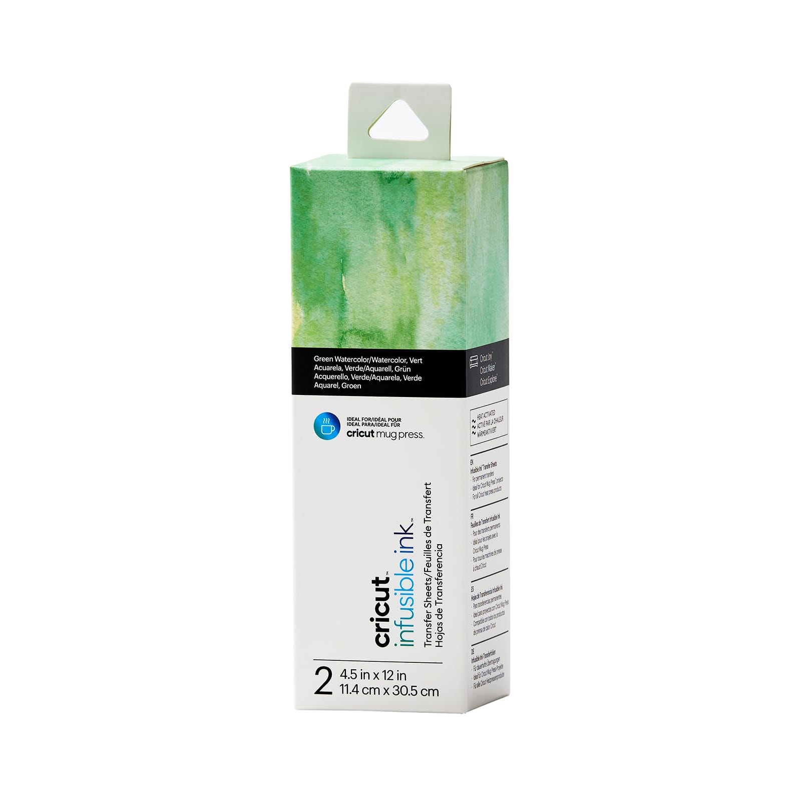Cricut® Infusible Ink™ 4.5" Transfer Sheets, Green Watercolor