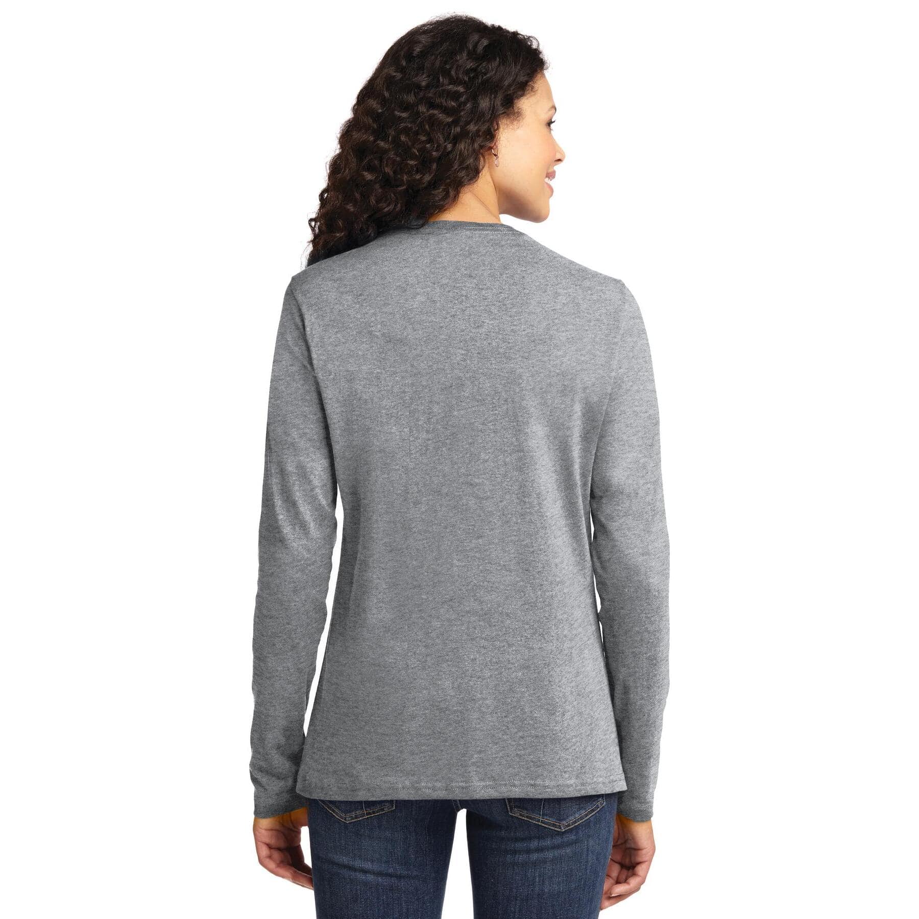Port & Company® Core Cotton Neutrals Long Sleeve Ladies T-Shirt