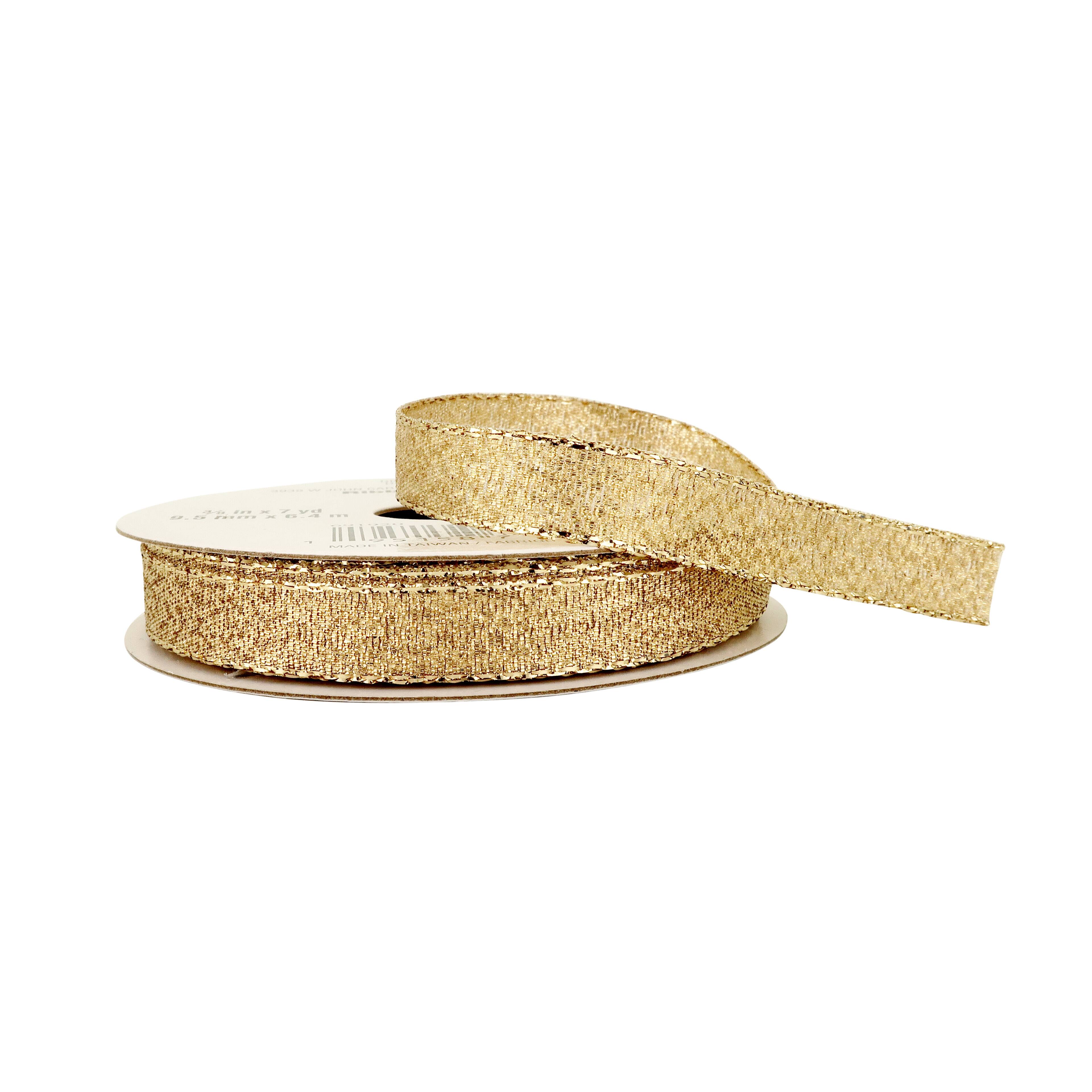 3/8" x 7yd. Metallic & Sheer Ribbon by Celebrate It™