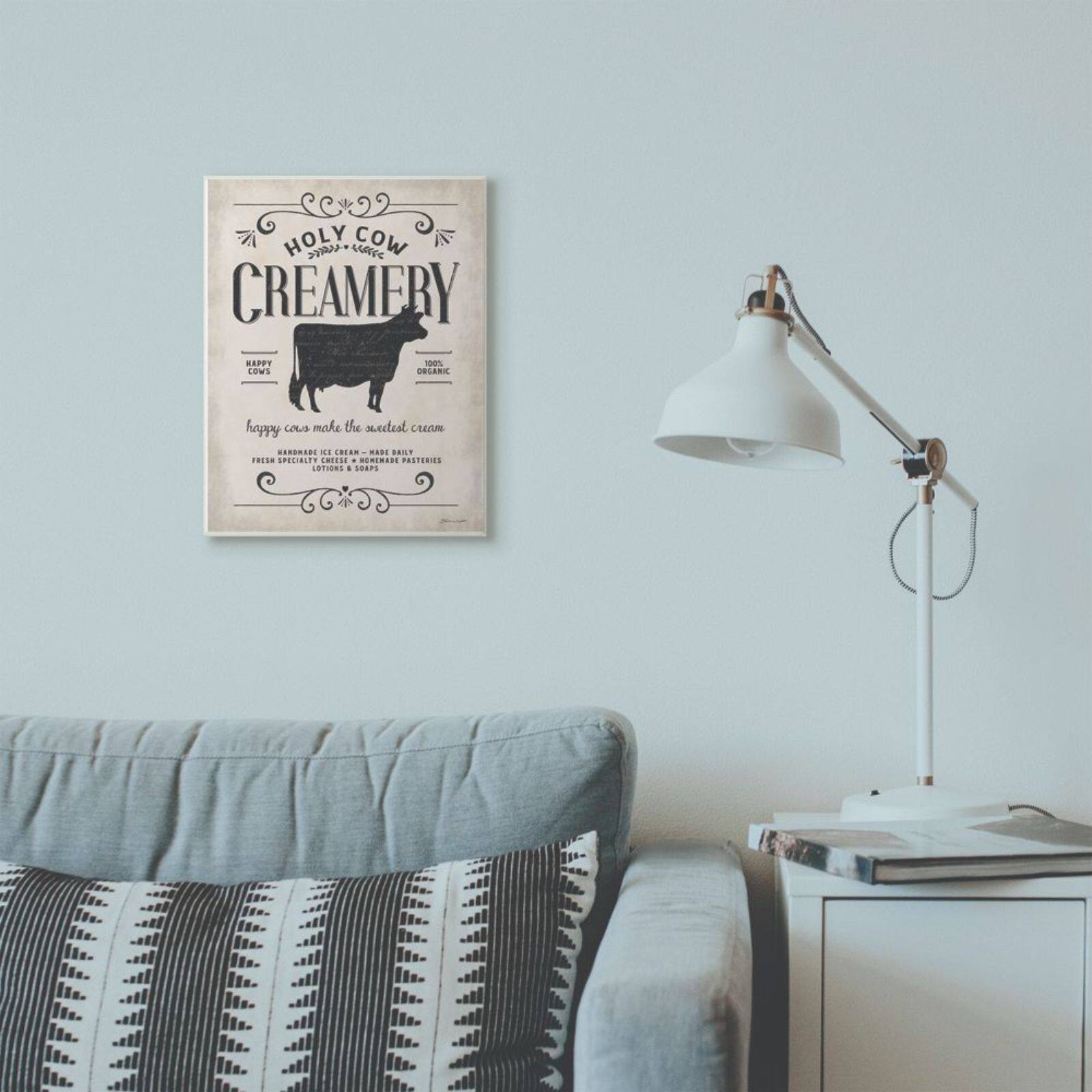 Stupell Industries Holy Cow Creamery Wall Art Plaque