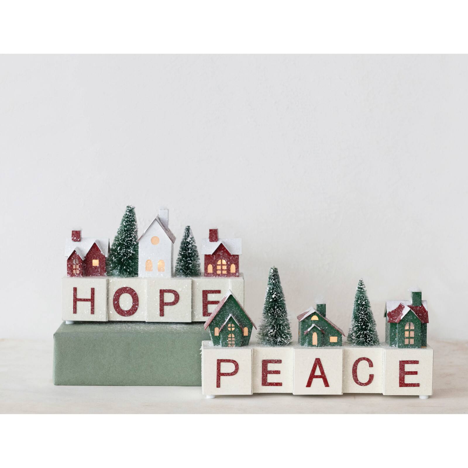 Hello Honey® 8.5" Paper Village with LED Lights