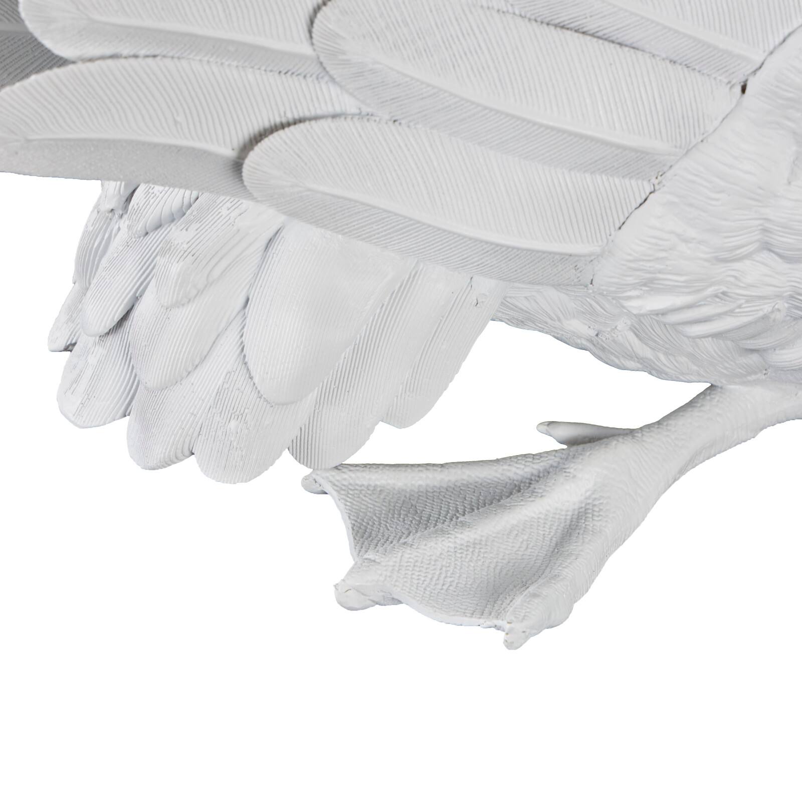 24" White Swan Sculpture