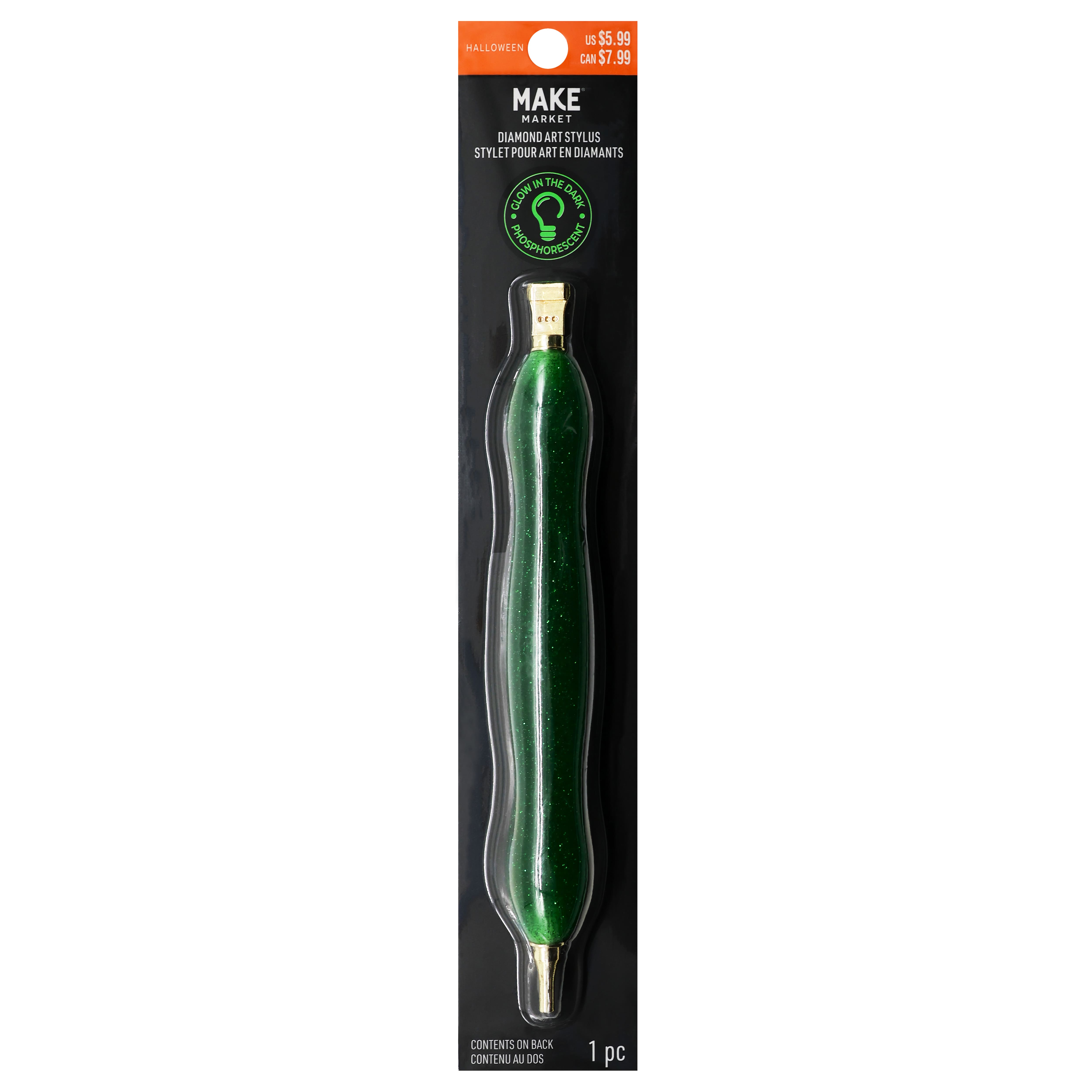 Halloween Glow-in-the-Dark Resin Diamond Art Stylus with 2 Nibs by Make Market®