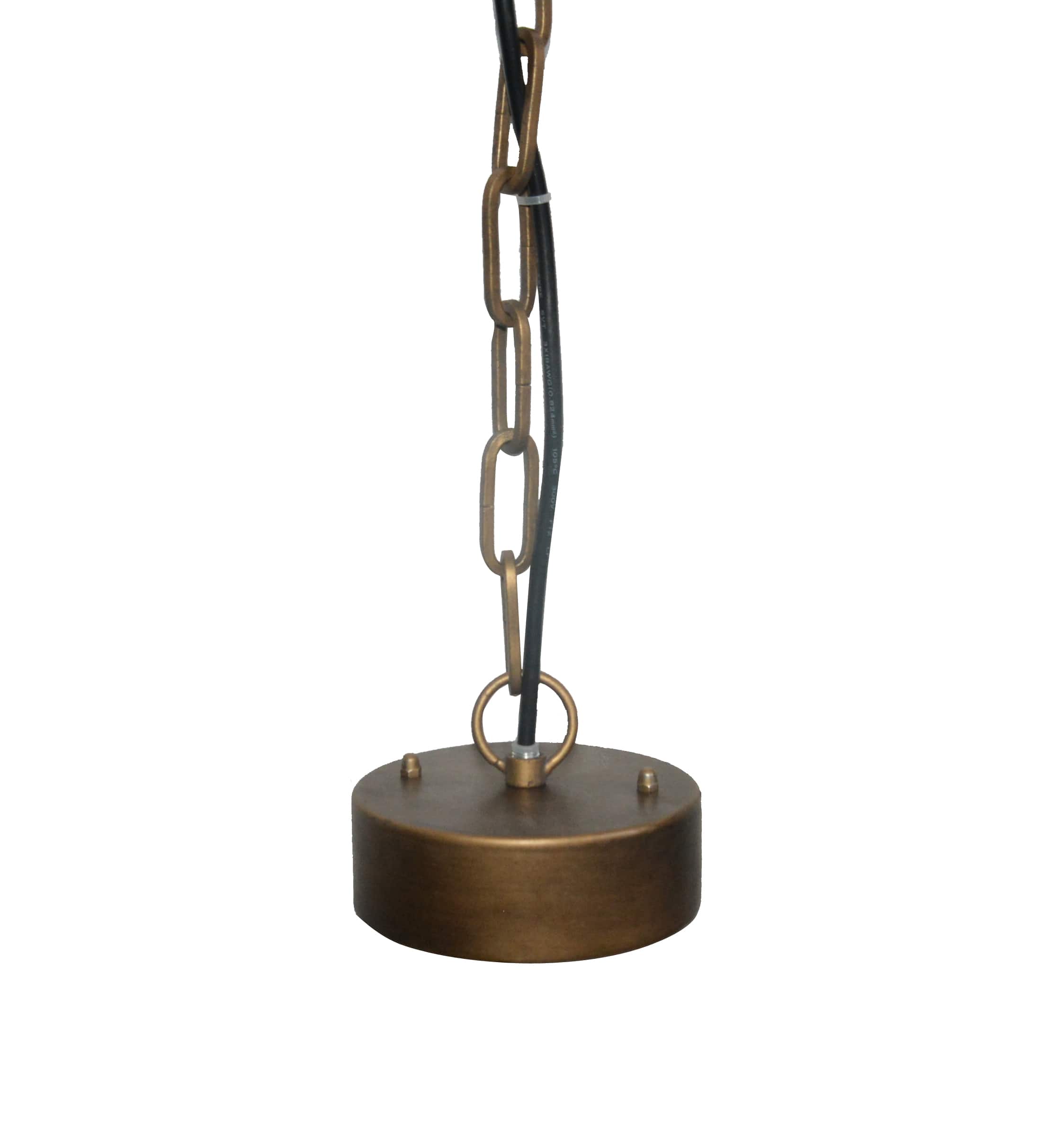 Hello Honey® 25.5" Iron Pendant Light With Blue Wood Beads