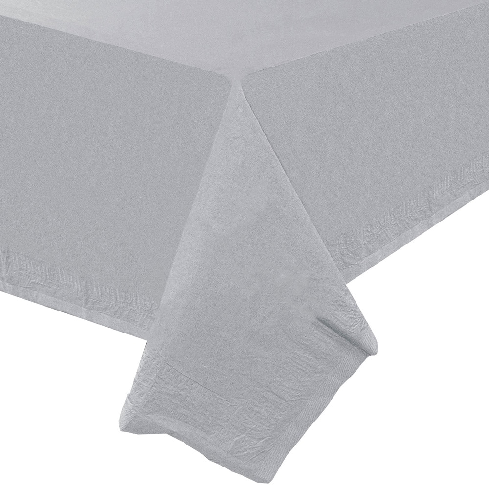 JAM Paper 108" Rectangular Plastic Lined Paper Table Cover