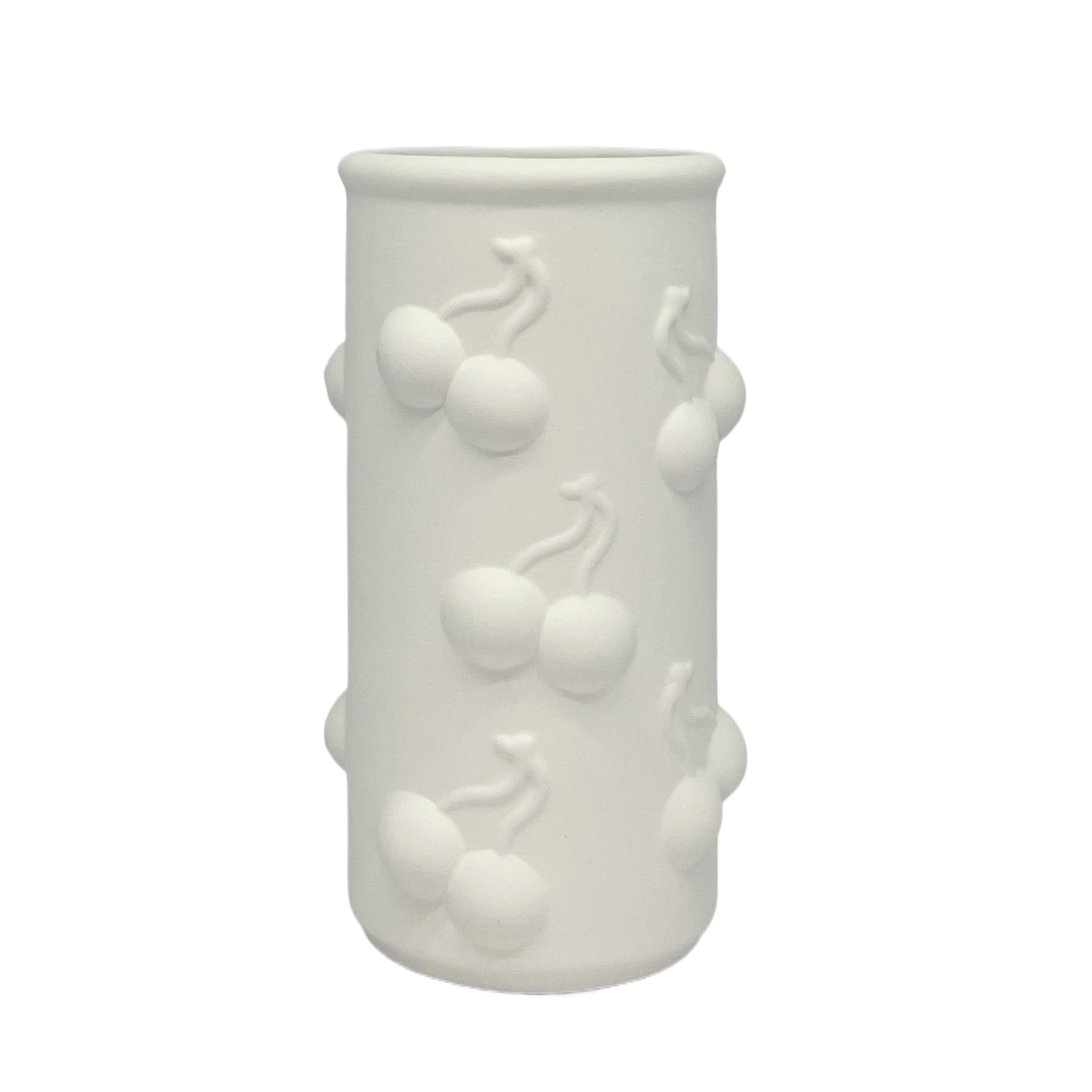 6.5" Ceramic Cherry Cylinder Vase by Make Market®