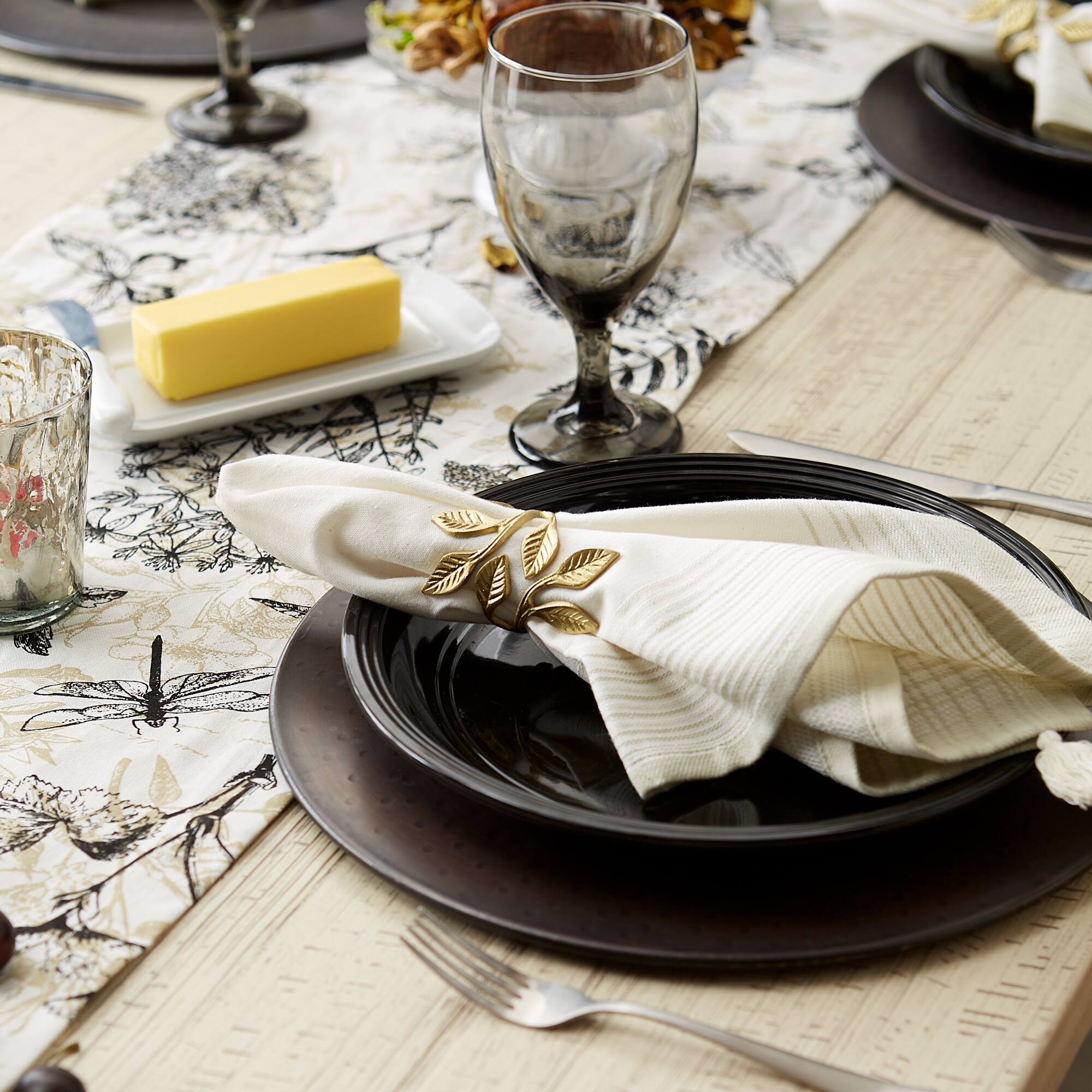 DII® Gold Vine Napkin Rings, 6ct.