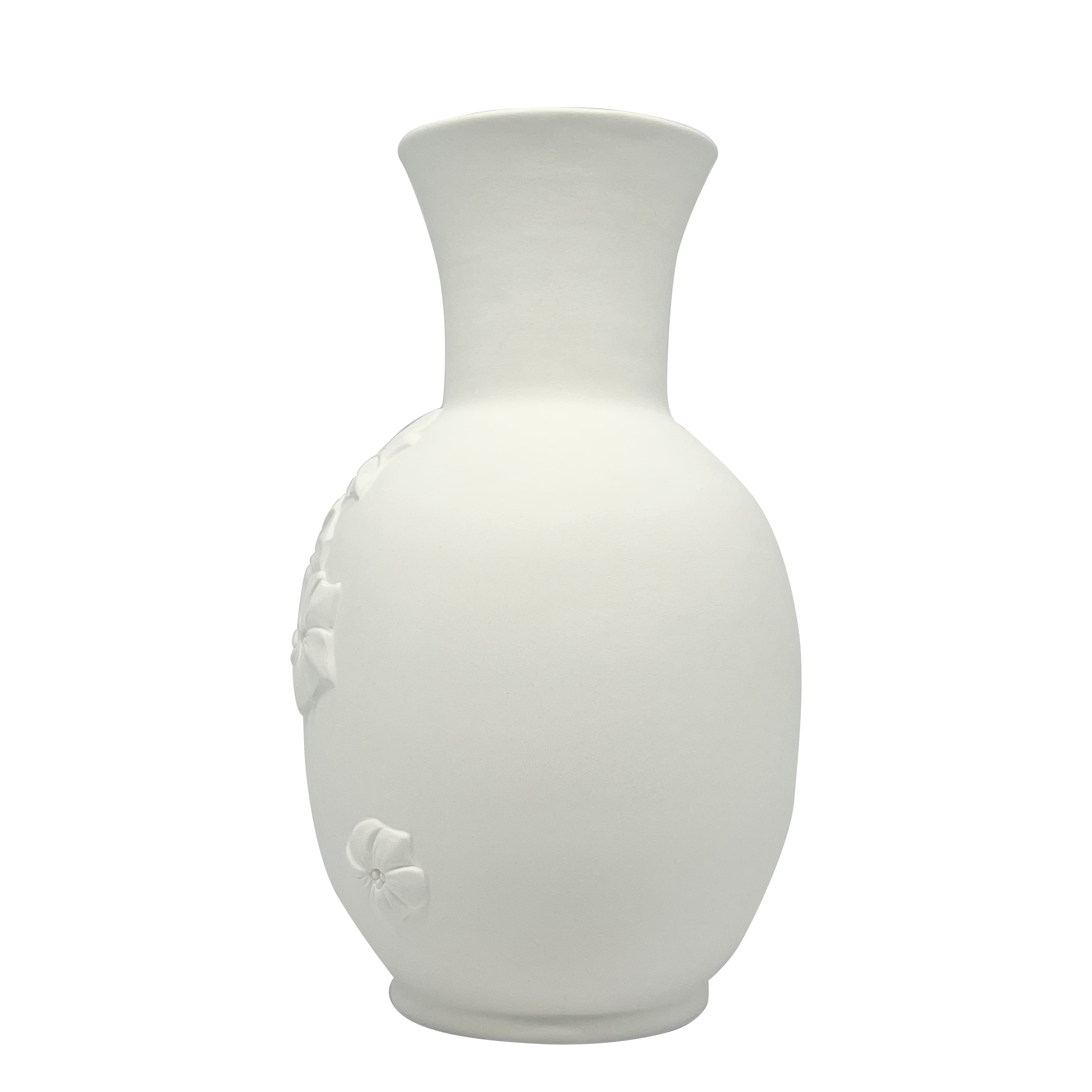8" Embossed Floral DIY Ceramic Vase by Make Market