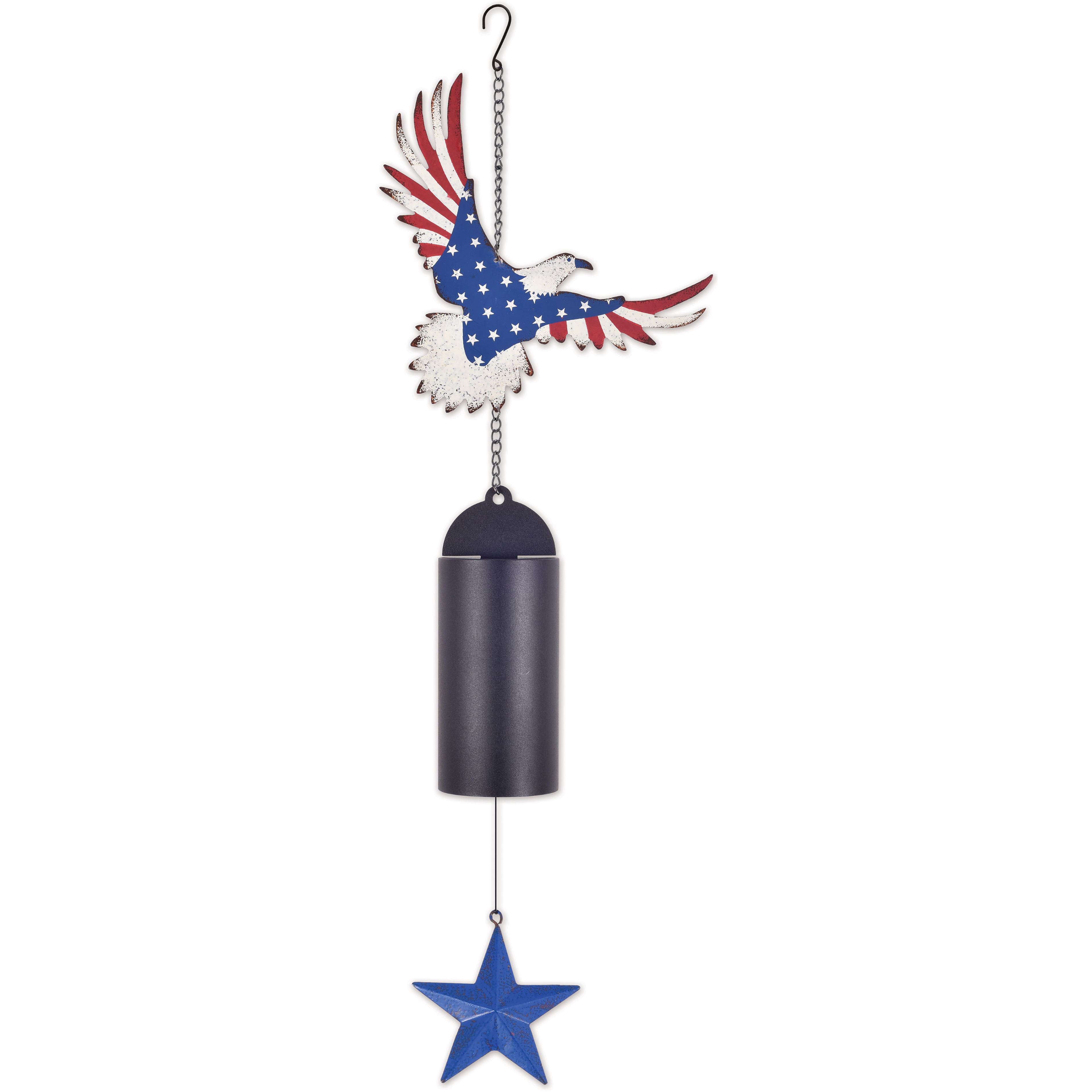 Sunset Vista Designs® 23" Metal Patriotic Eagle Garden Bell