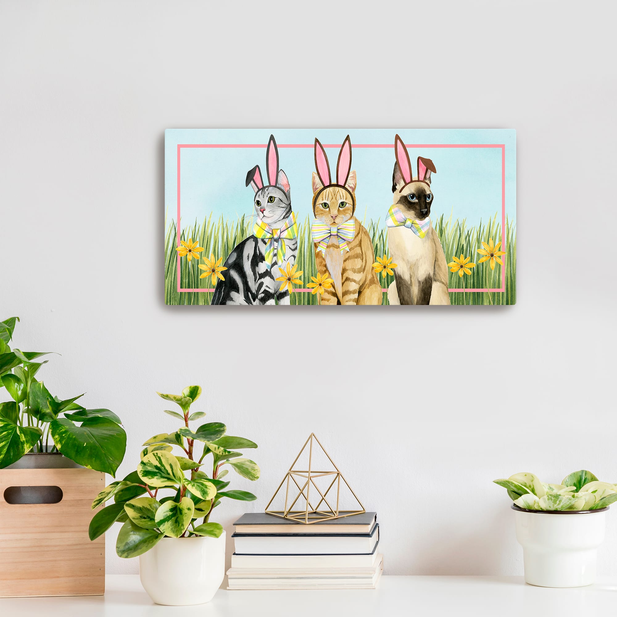 Lumaprints Easter Cats IV Canvas Giclée Art