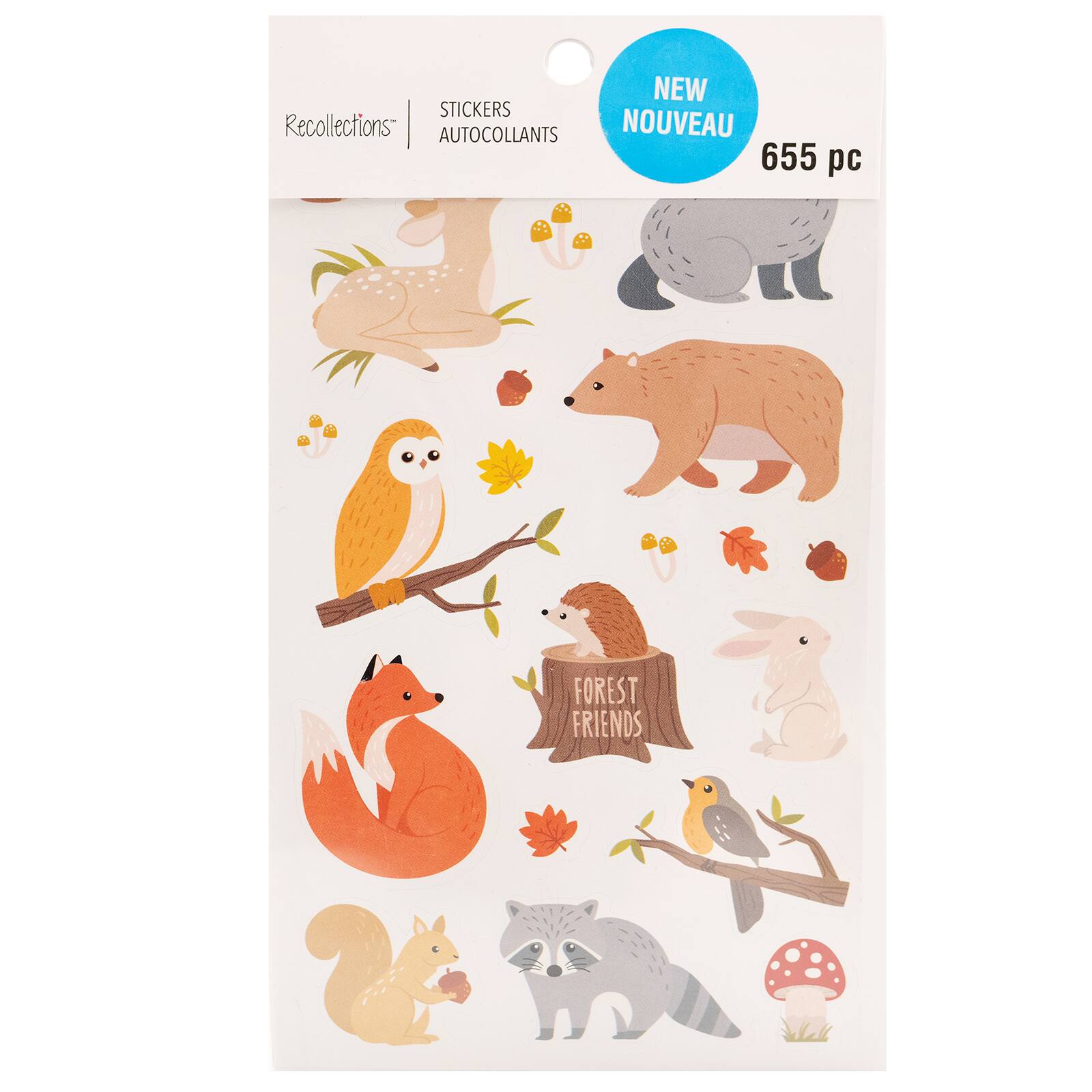 12 Pack: Woodland Animals Sticker Book by Recollections™