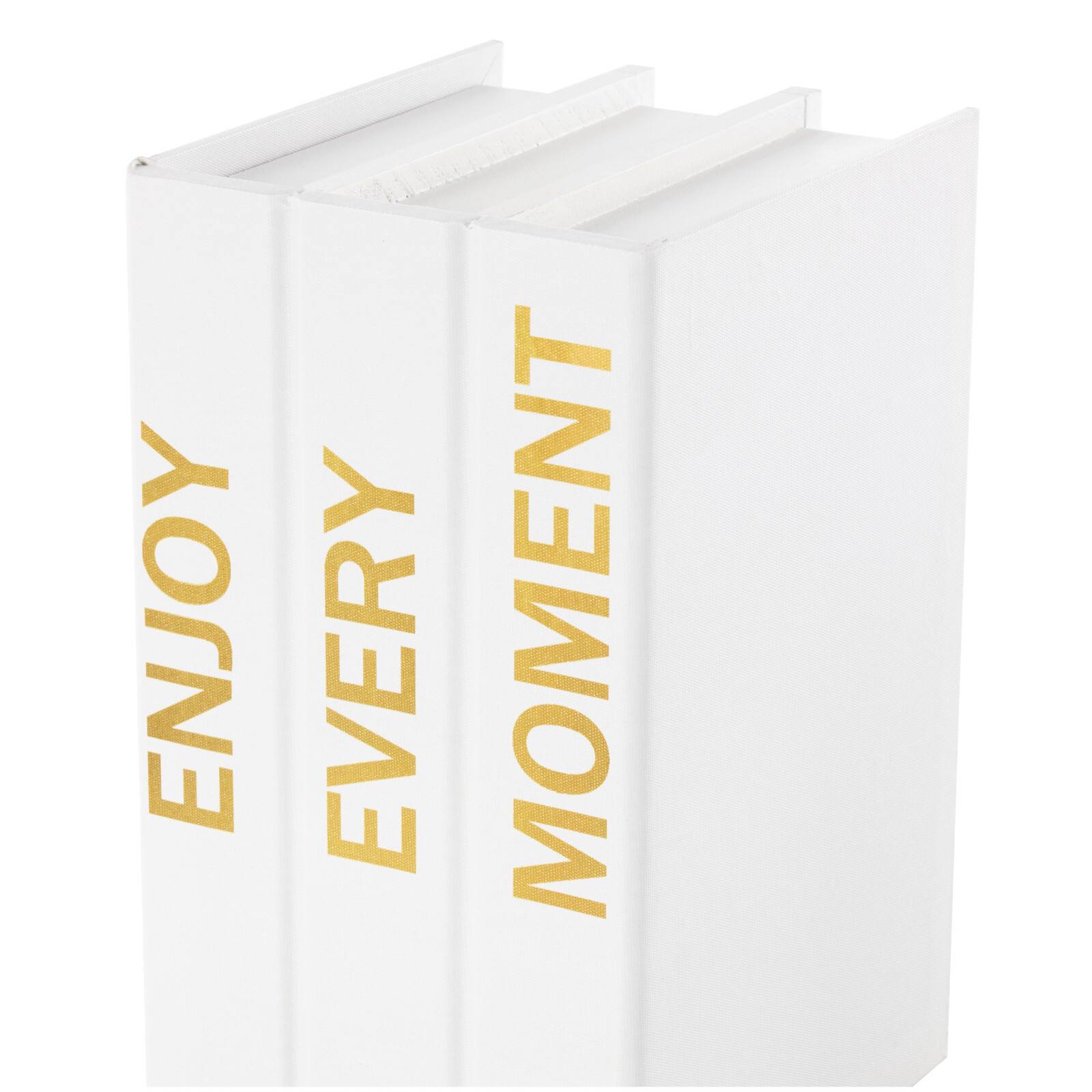 Enjoy Every Moment Canvas Storage Book Box Set