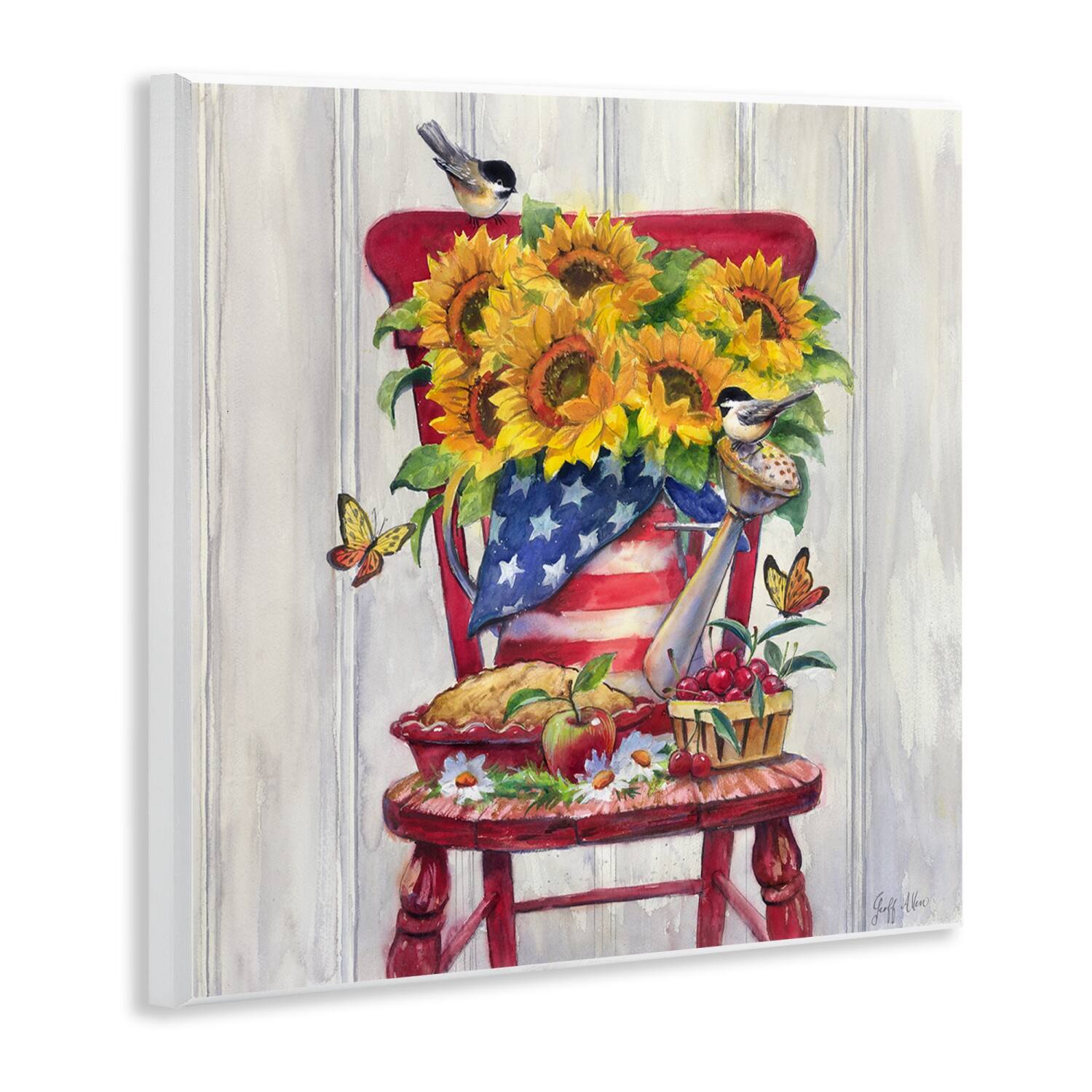 Stupell Industries Patriot Porch Still Life Wall Plaque Art