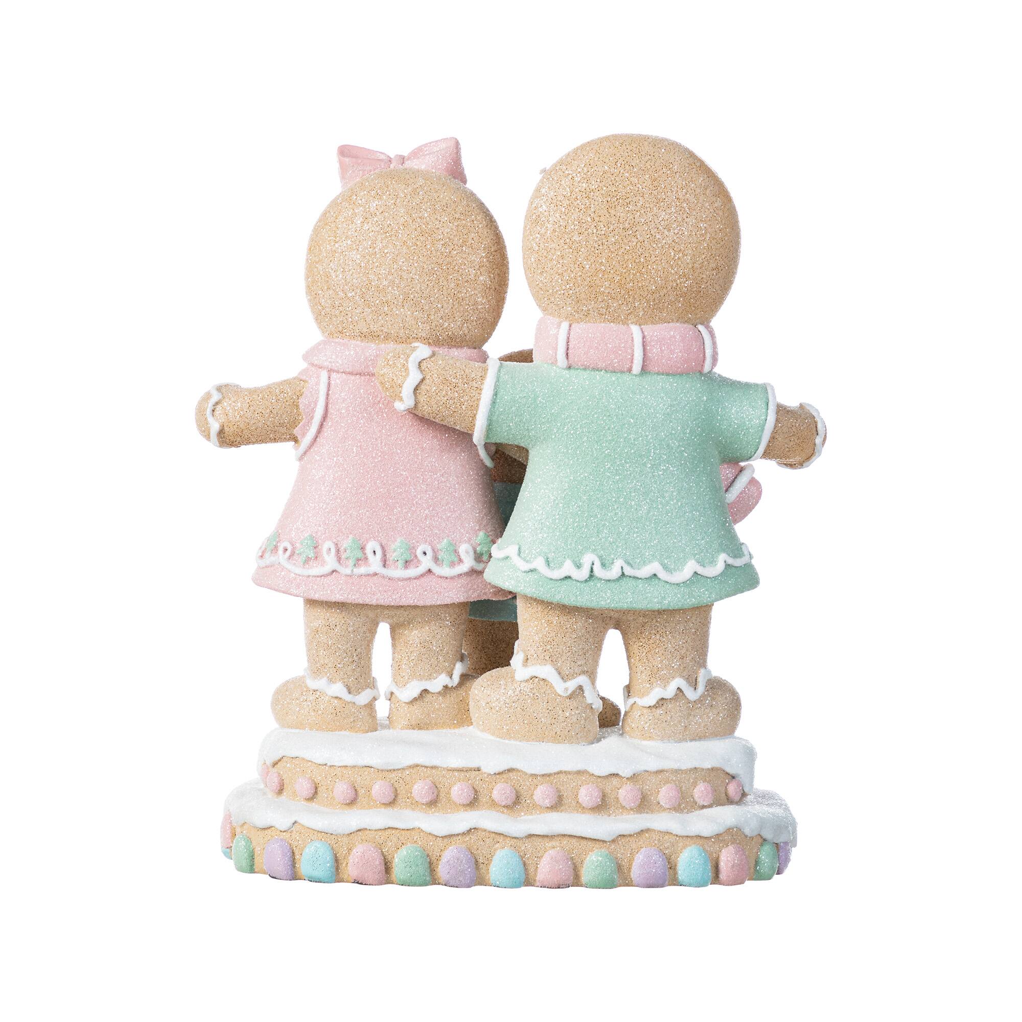 Glitzhome® 10.25" Resin Christmas Gingerbread Man Family Table Decor