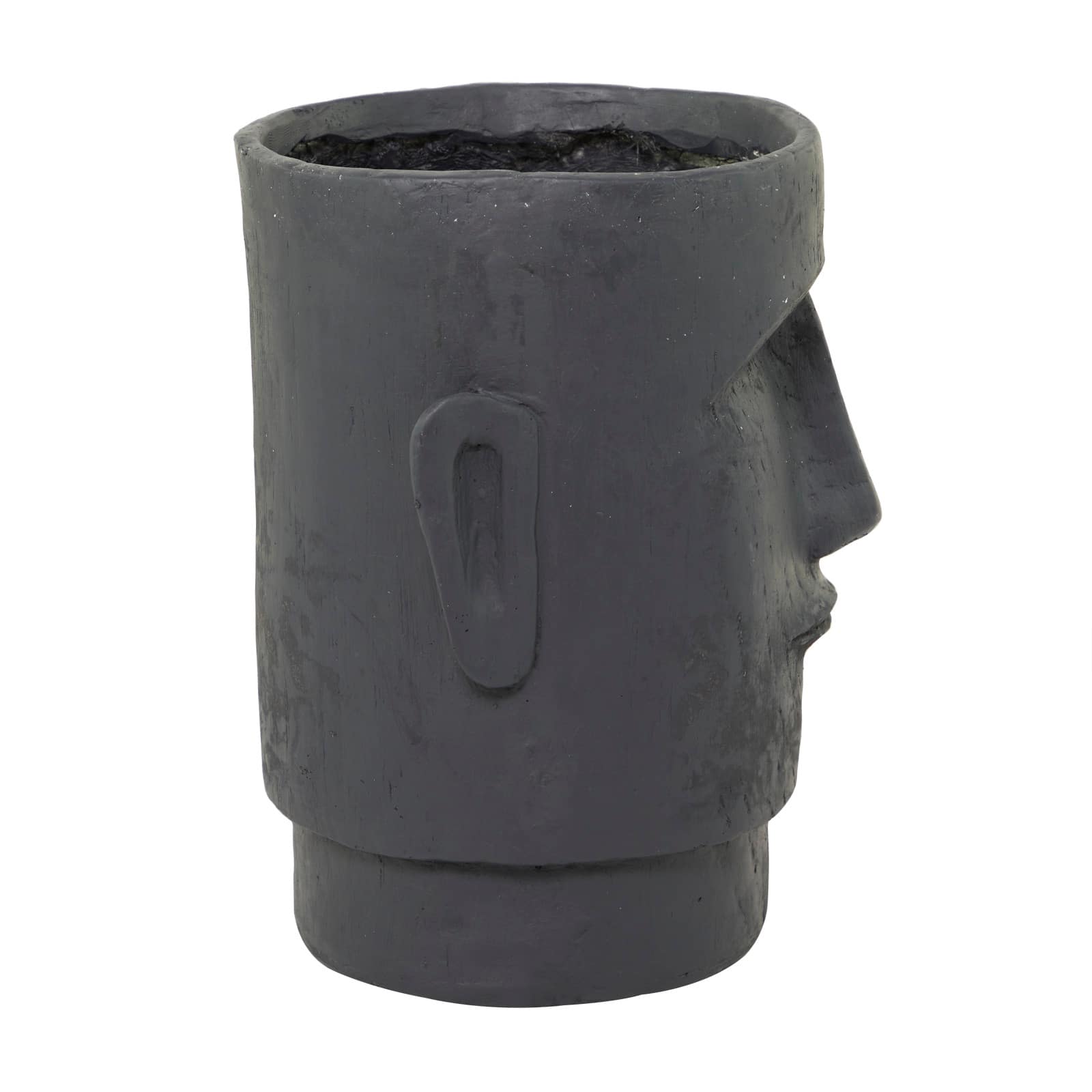 Grey Contemporary Planter, 13" x 14" x 18"