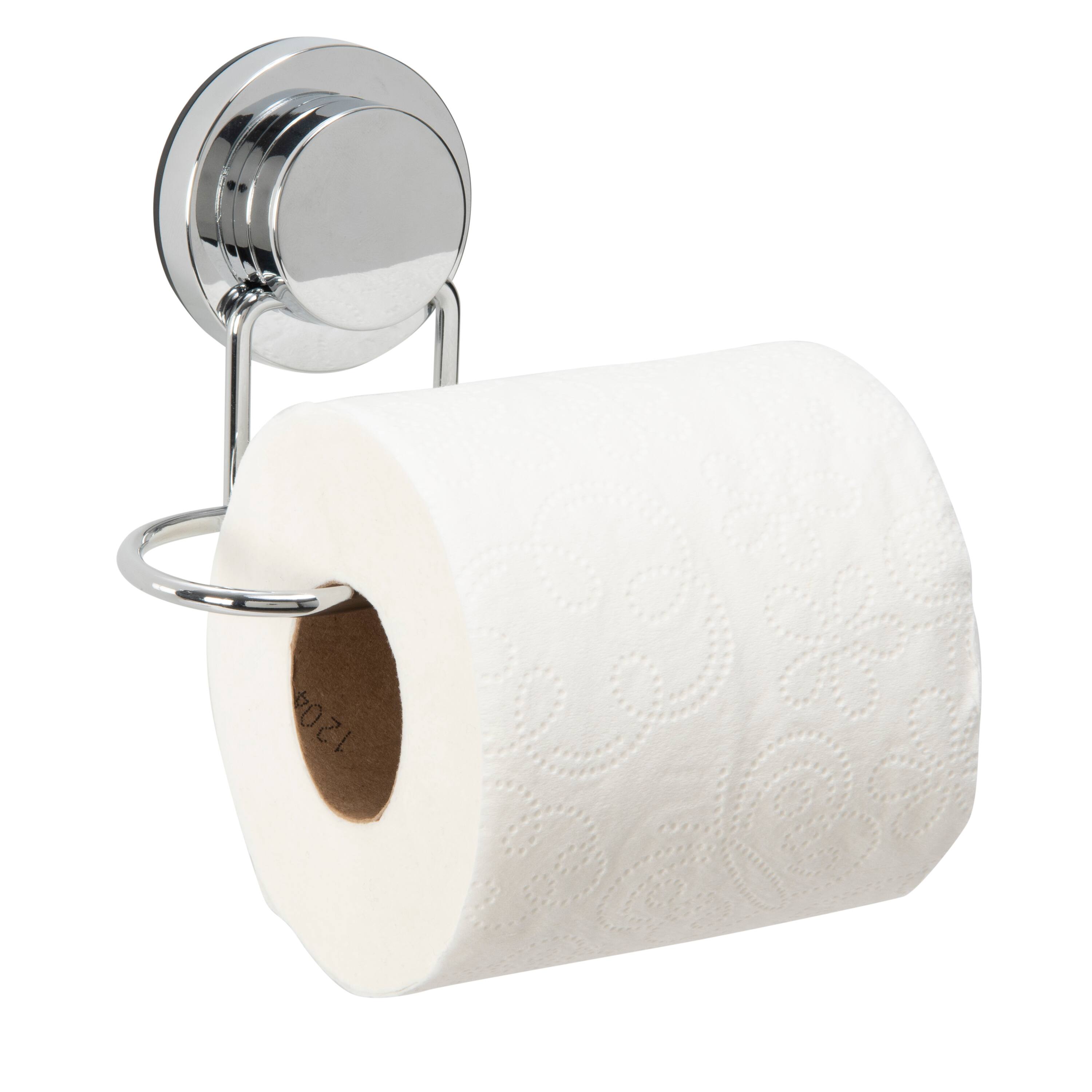 Bath Bliss Royal Suction Cup Toilet Paper Holder in Chrome