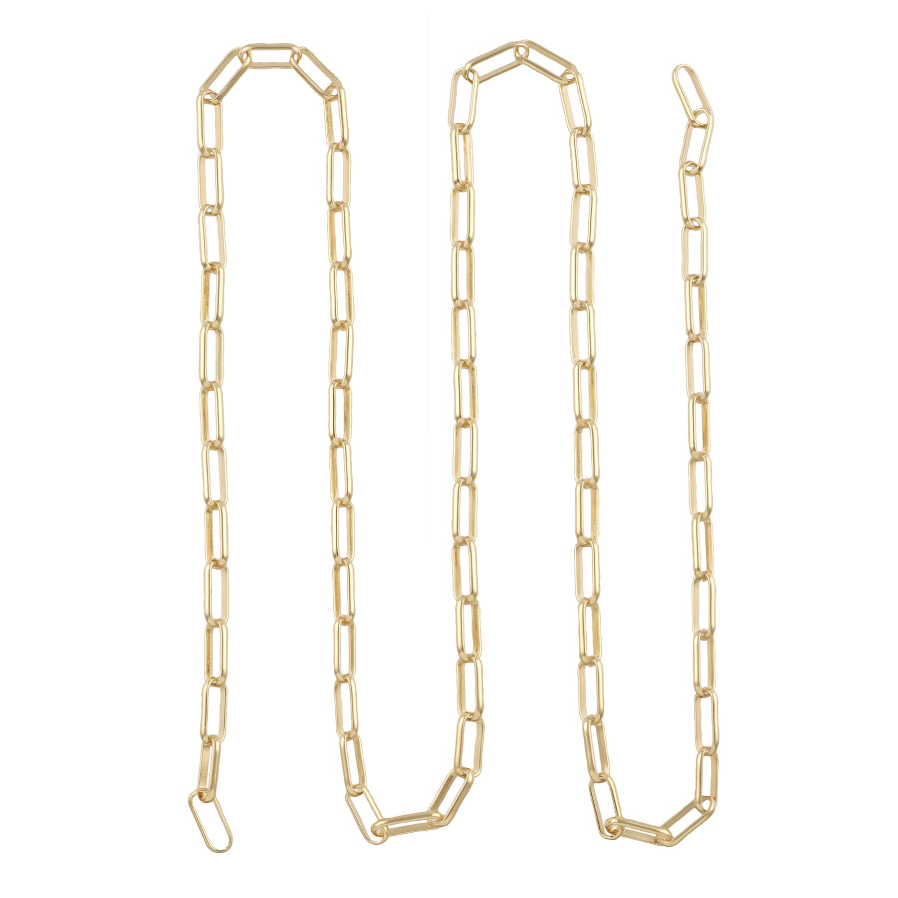 6 Pack: 36" Paper Clip Necklace Chain by Bead Landing™