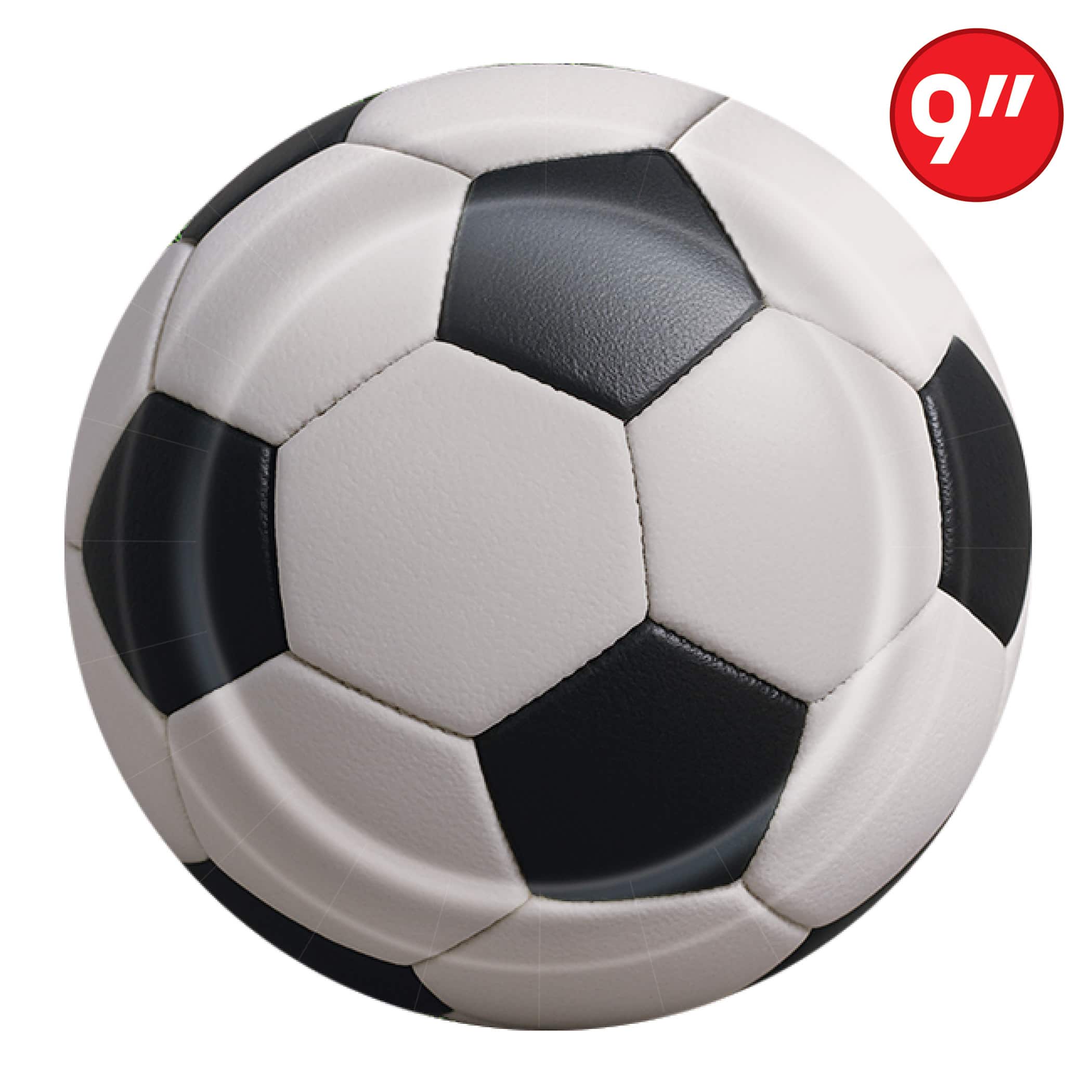 9" Soccer Ball Plates, 16ct.