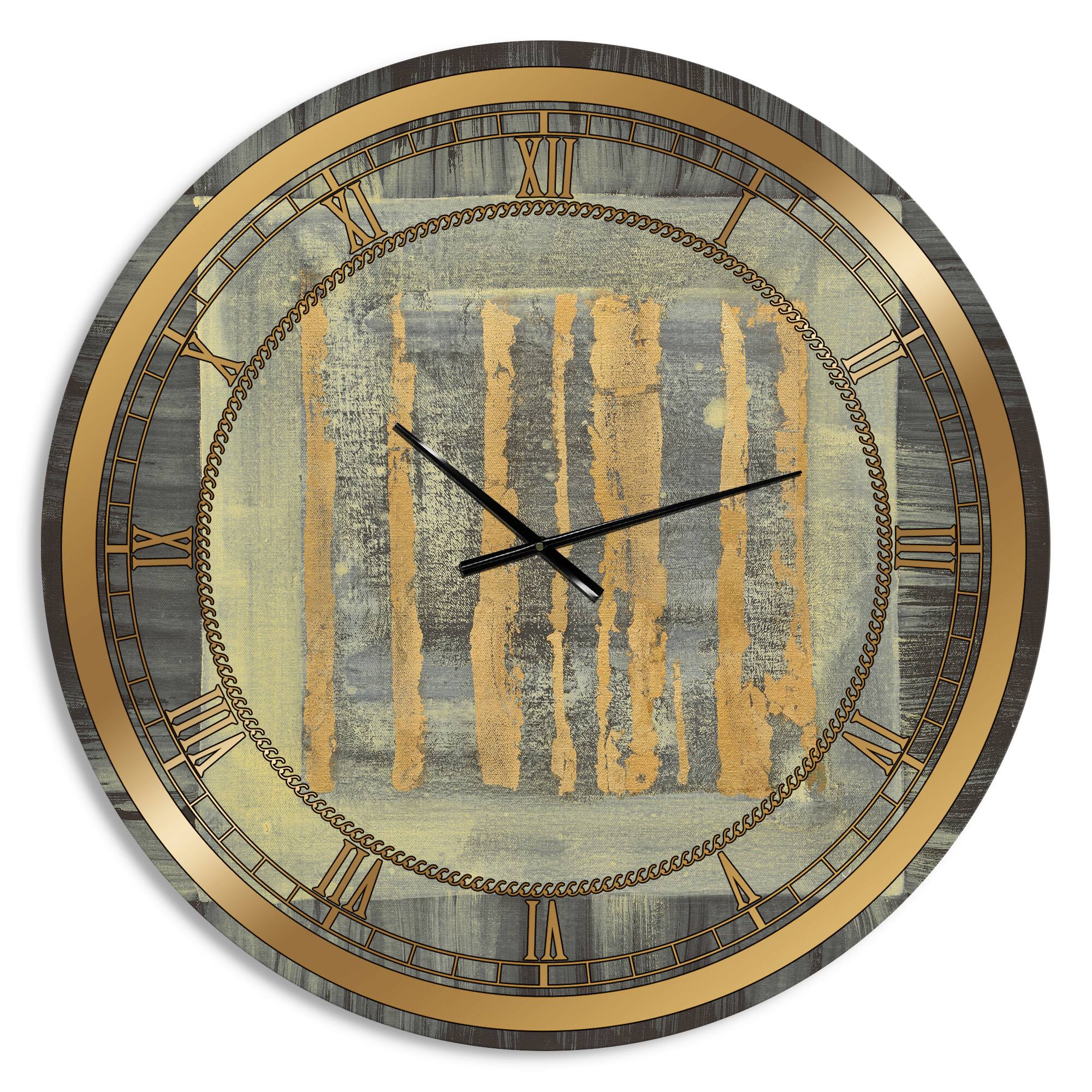 Designart 'Galm Abstract Ii Glam Wall Clock