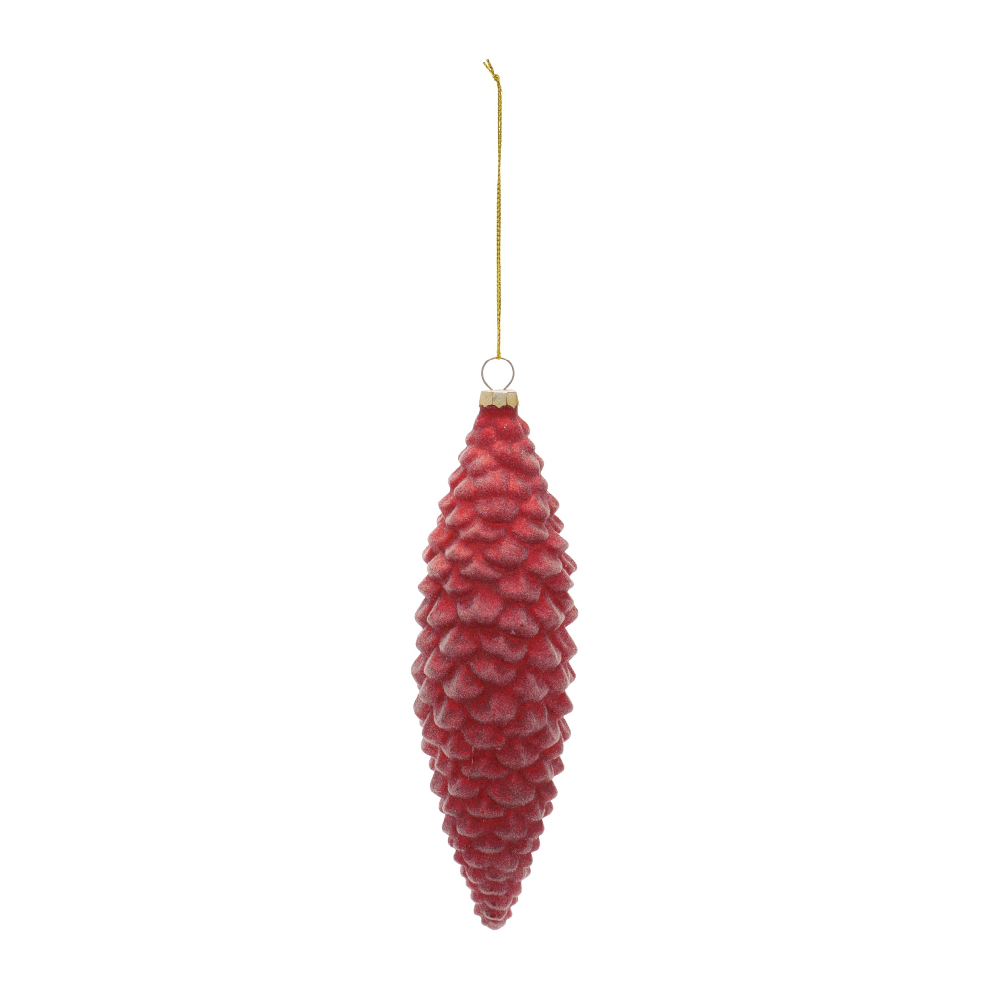 Melrose Pinecone Glass Ornaments Set