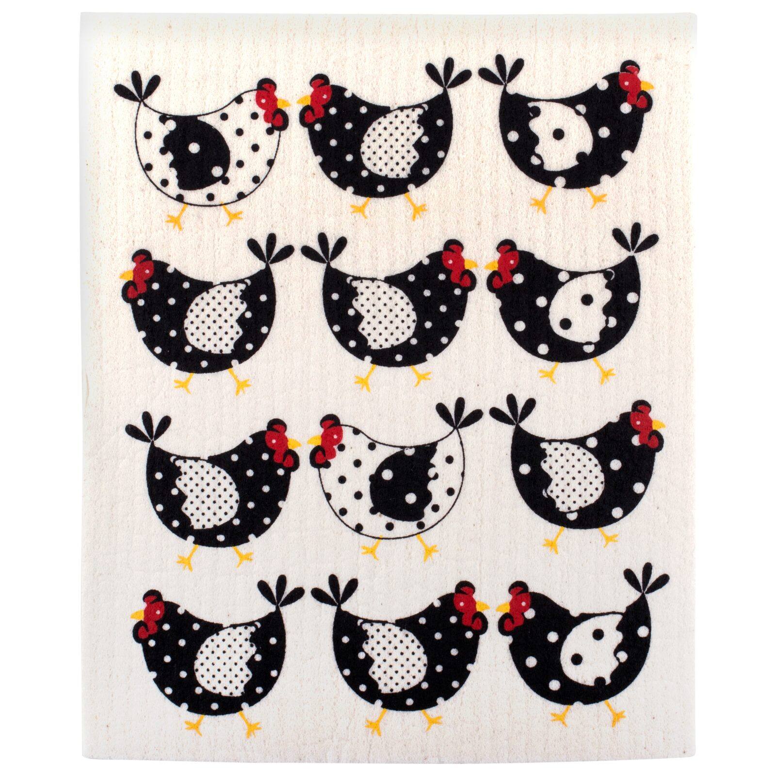 DII® Chickens Swedish Dishcloth, 3ct.