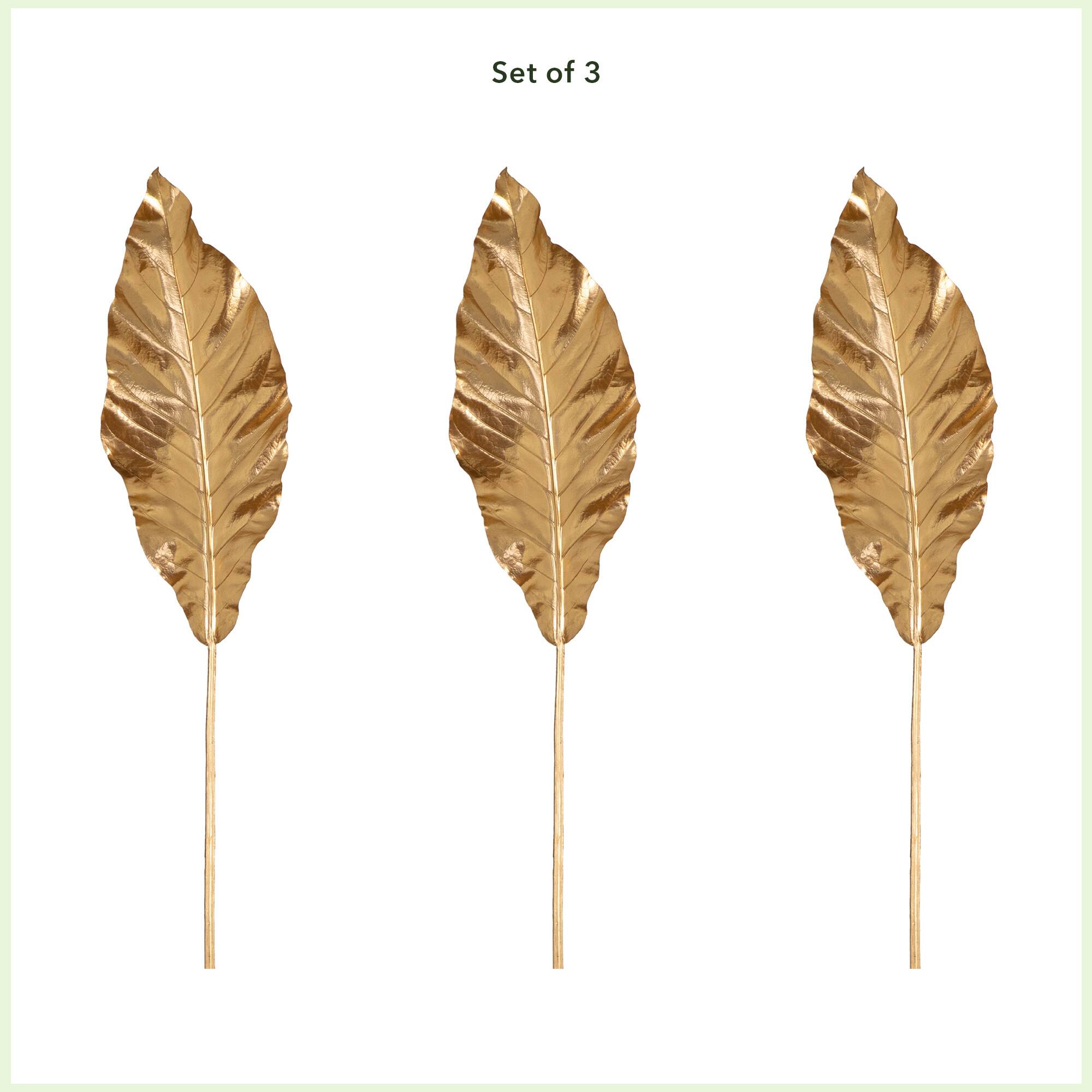 53" Gold Travelers Palm Stems, 3ct.