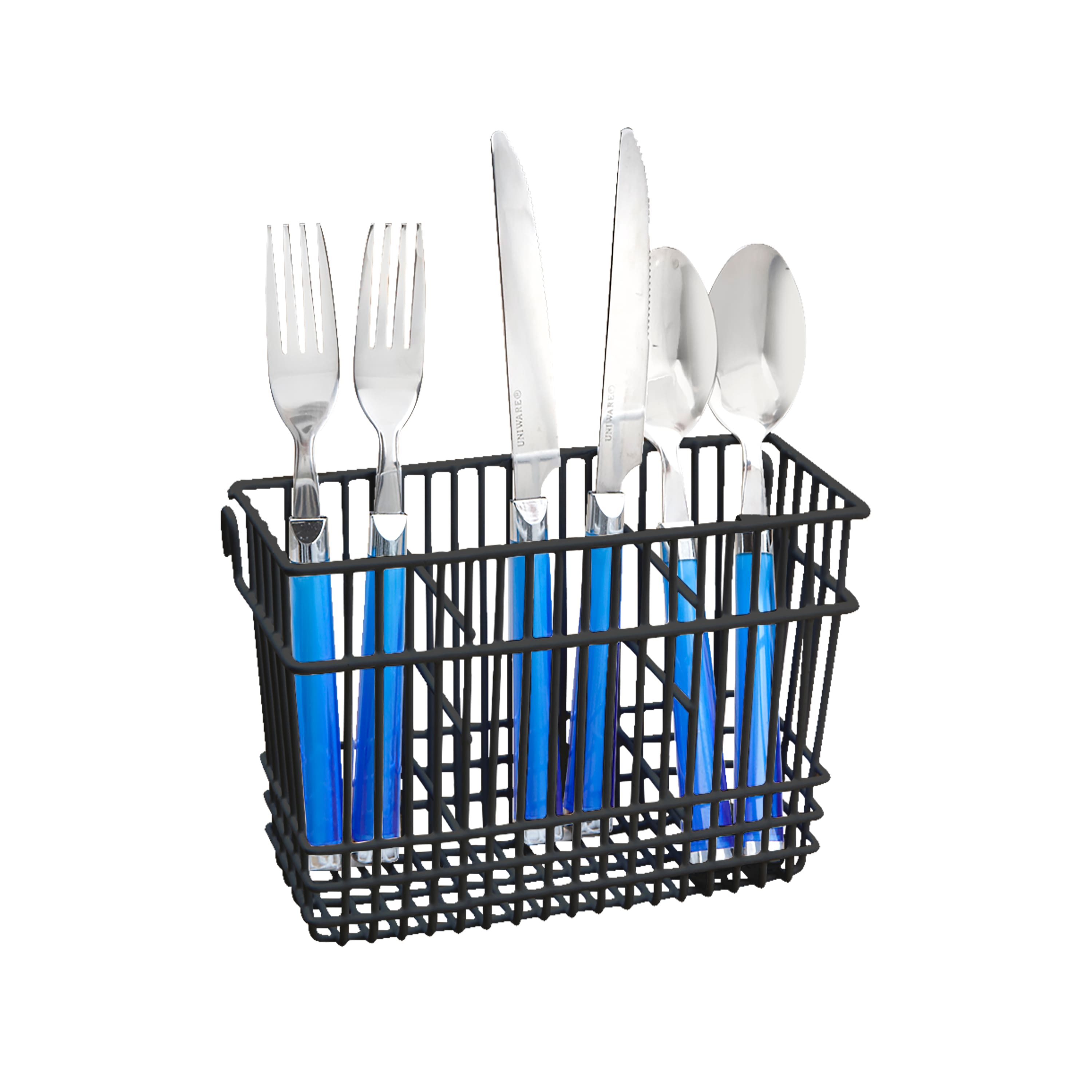 Kitchen Details Black Cutlery Basket