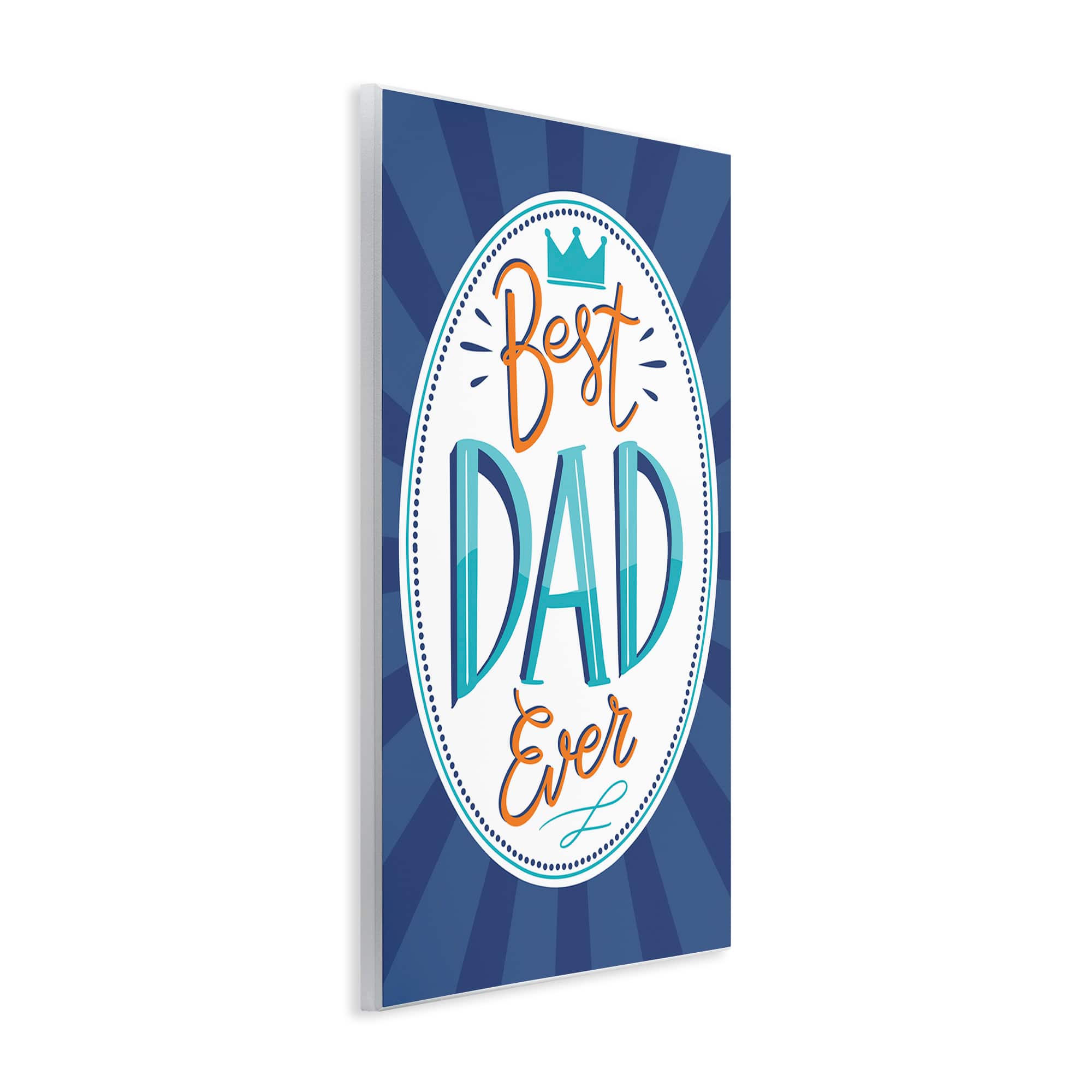 Stupell Industries Best Dad Ever Striped Phrase Wall Plaque Art