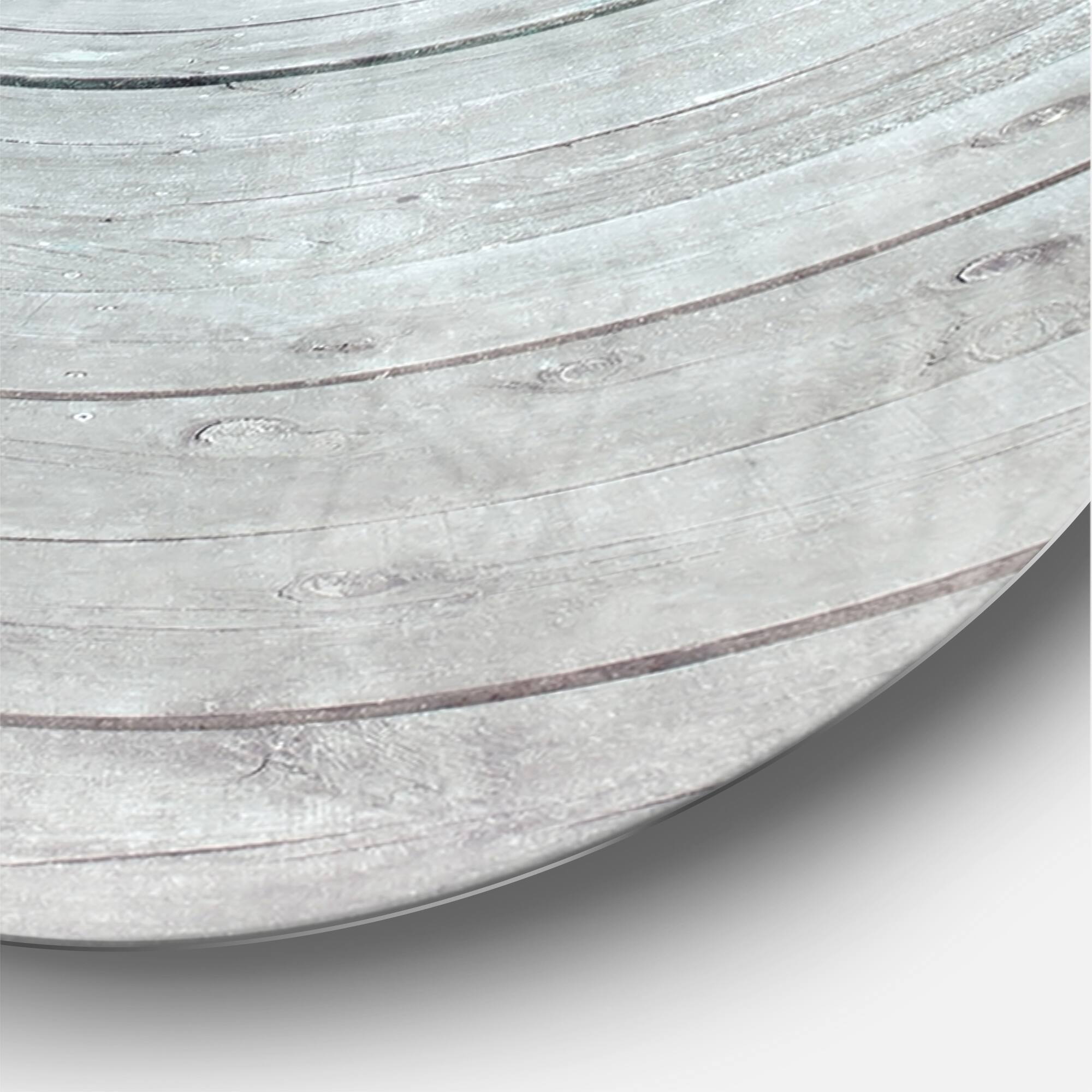 Designart 'Wooden Pier In Cloudy Mood Modern Wall Clock