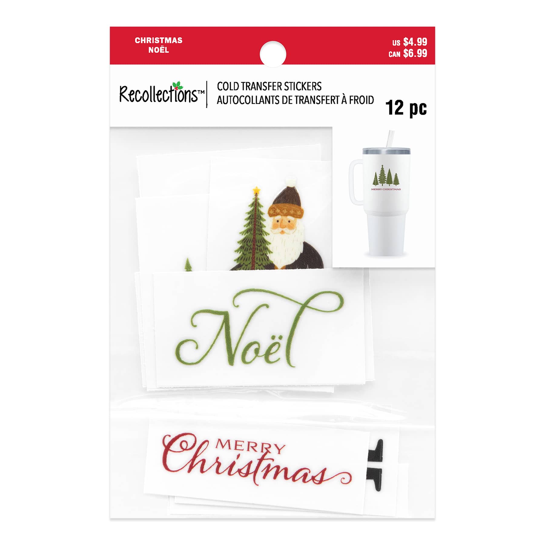 Comfort & Joy Cold Transfer Stickers, 12pc. by Recollections™