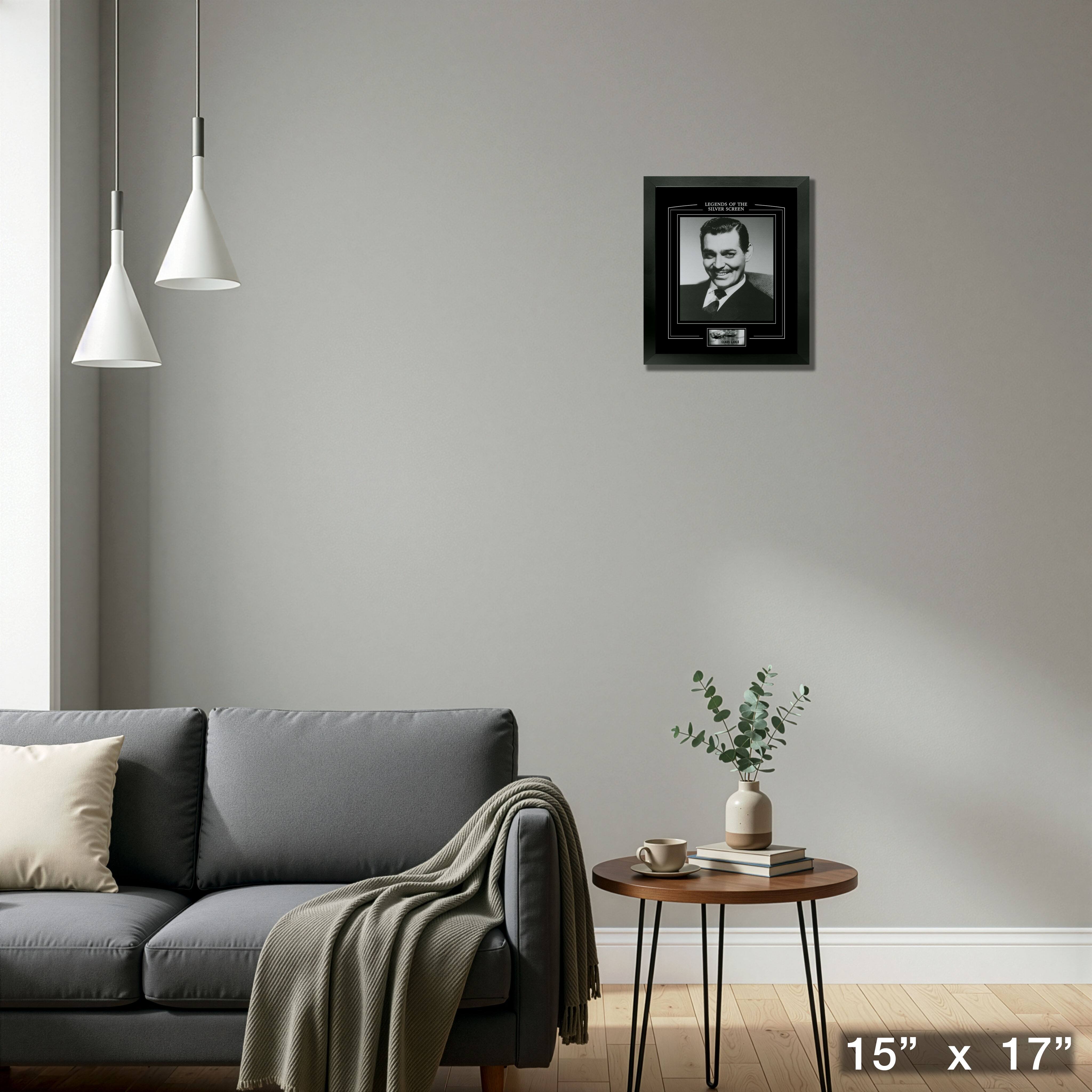 Clark Gable Framed PhotoGlass Print 15" x 17"
