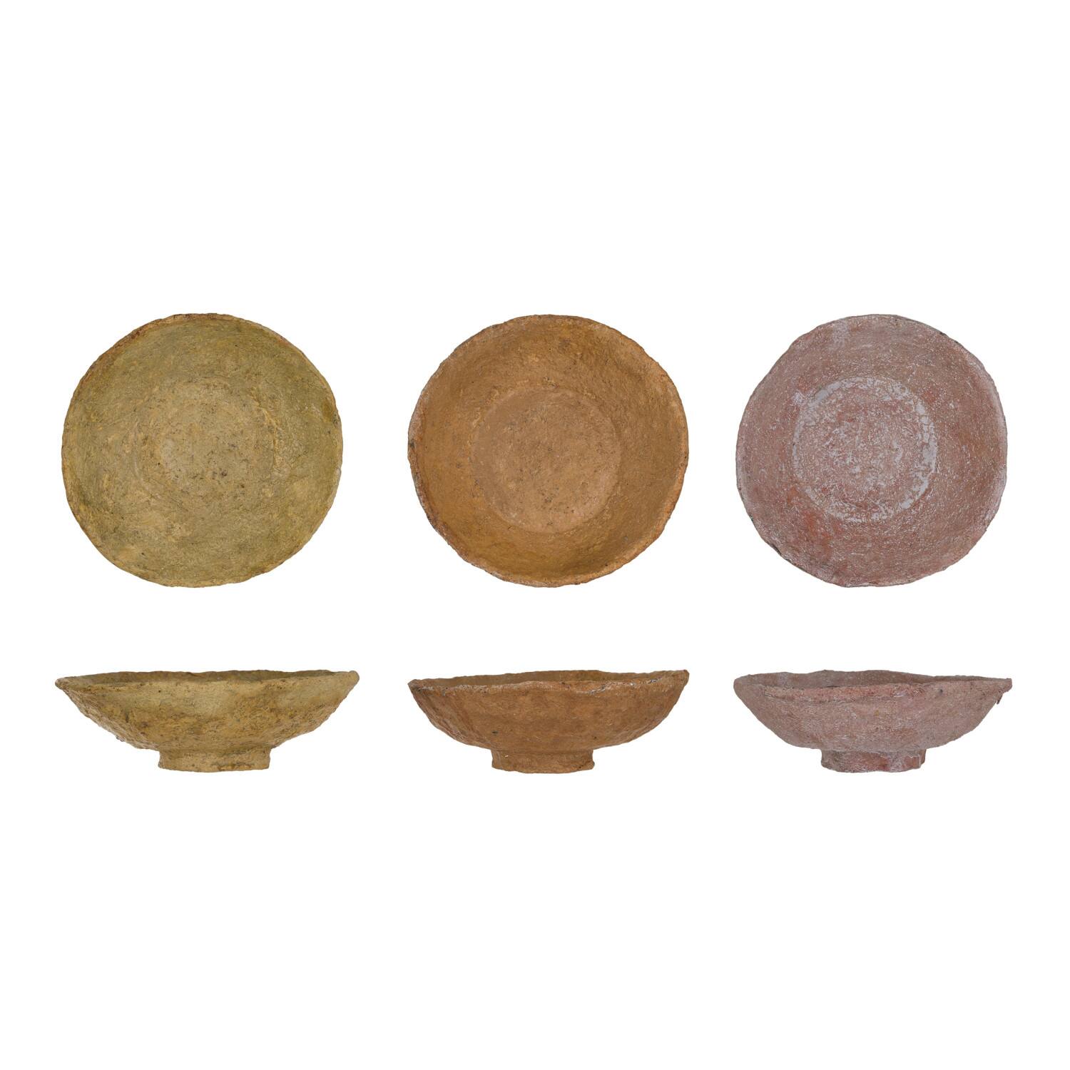 Hello Honey® 8.25" Round Paper Pulp Bowl Set, 3ct.