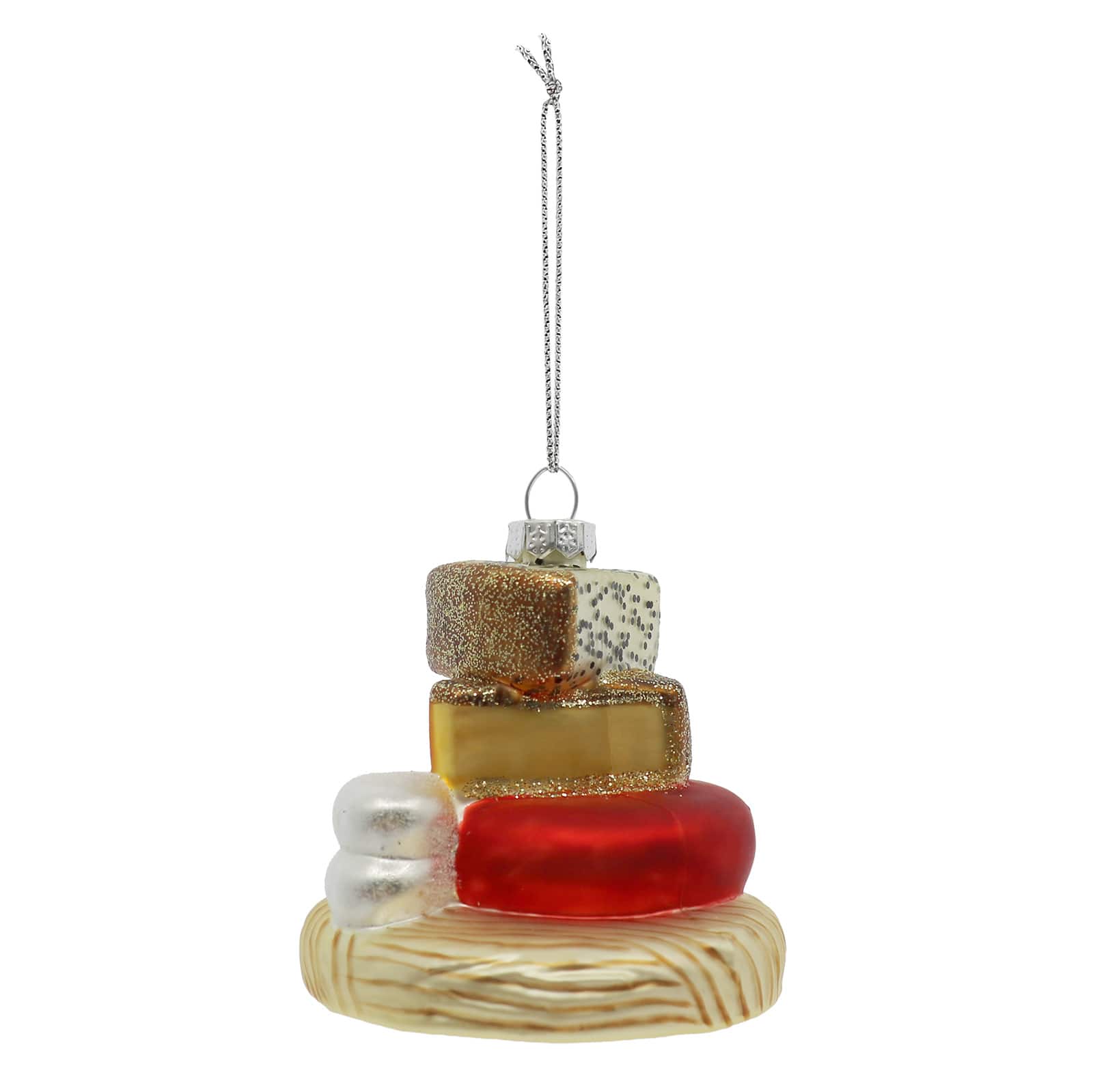 3" Cheese Stack Glass Ornament by Ashland®