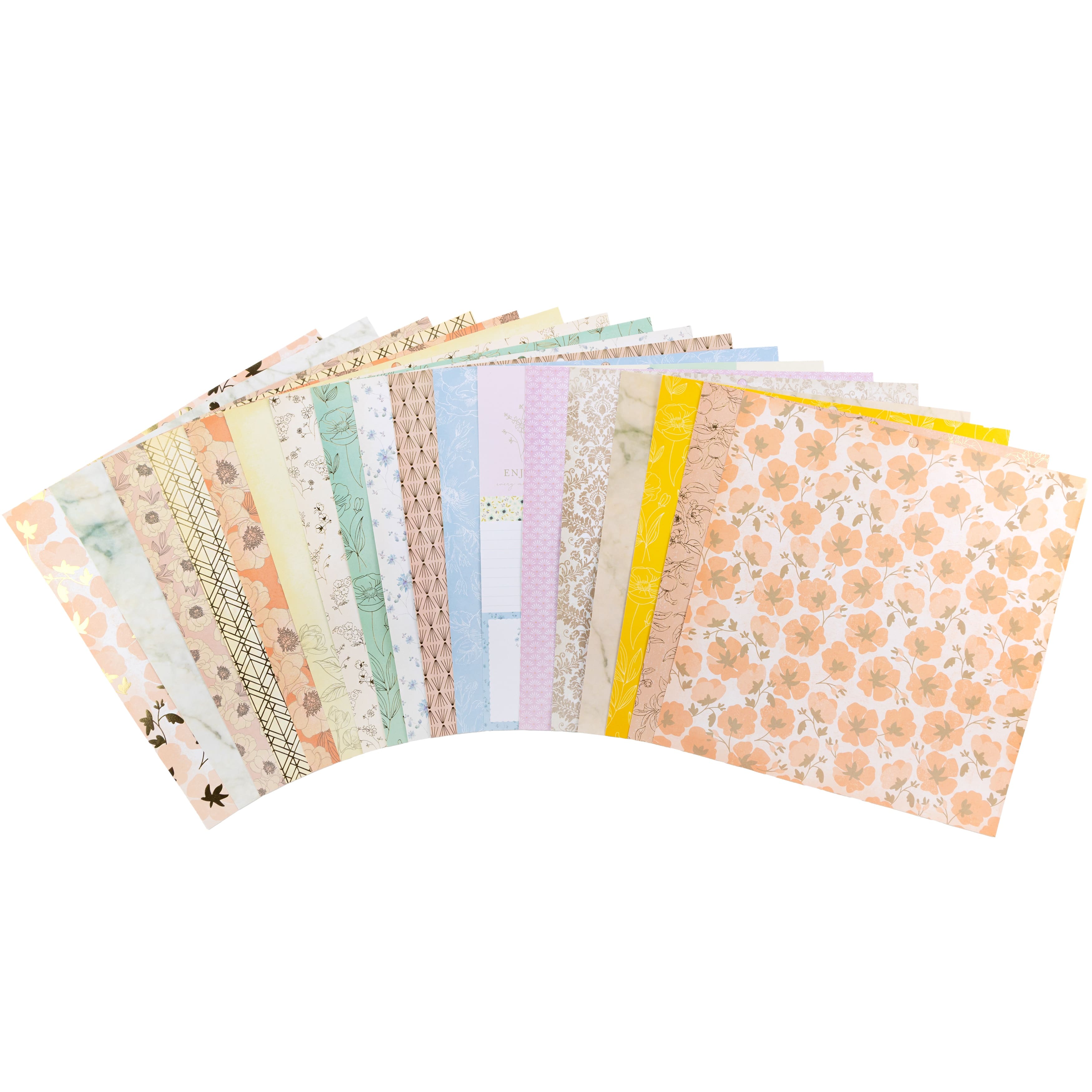 DCWV® 12" x 12" Magnolia Double-Sided Cardstock Stack, 36 Sheets