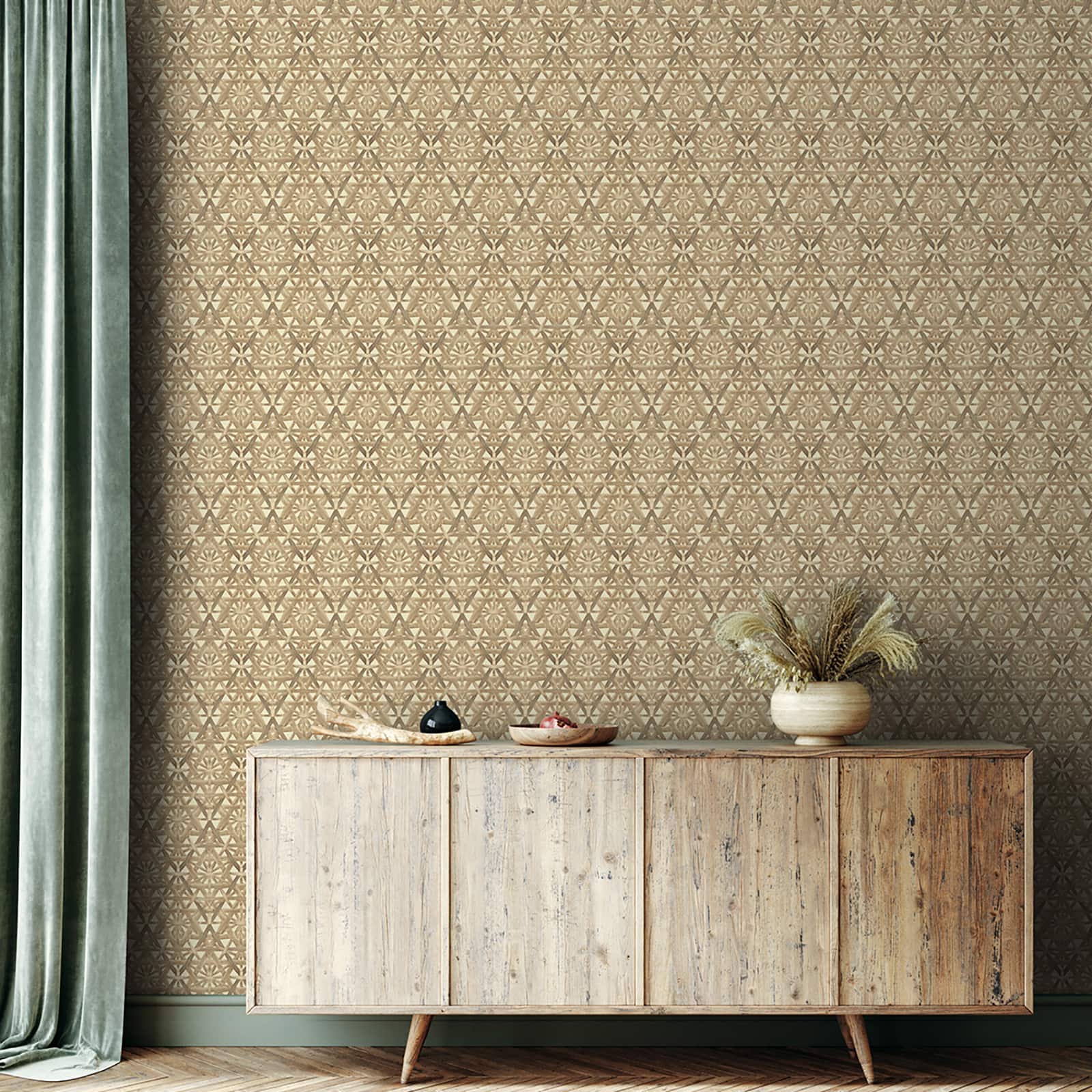 Tommy Bahama® Rattan Lattice Peel & Stick Wallpaper