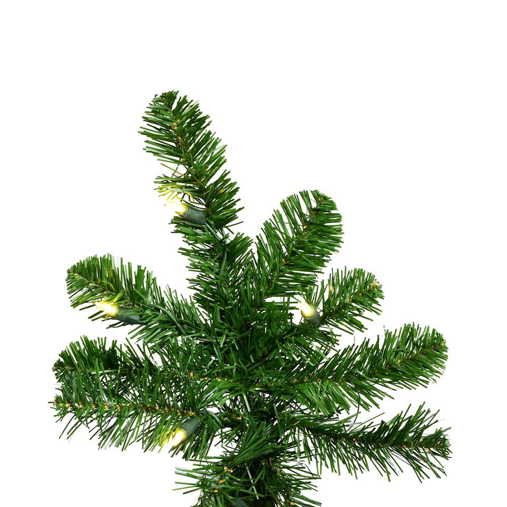 5.5ft. Pre-Lit Green Upside Down Artificial Christmas Tree, Warm White Dura-Lit LED Lights