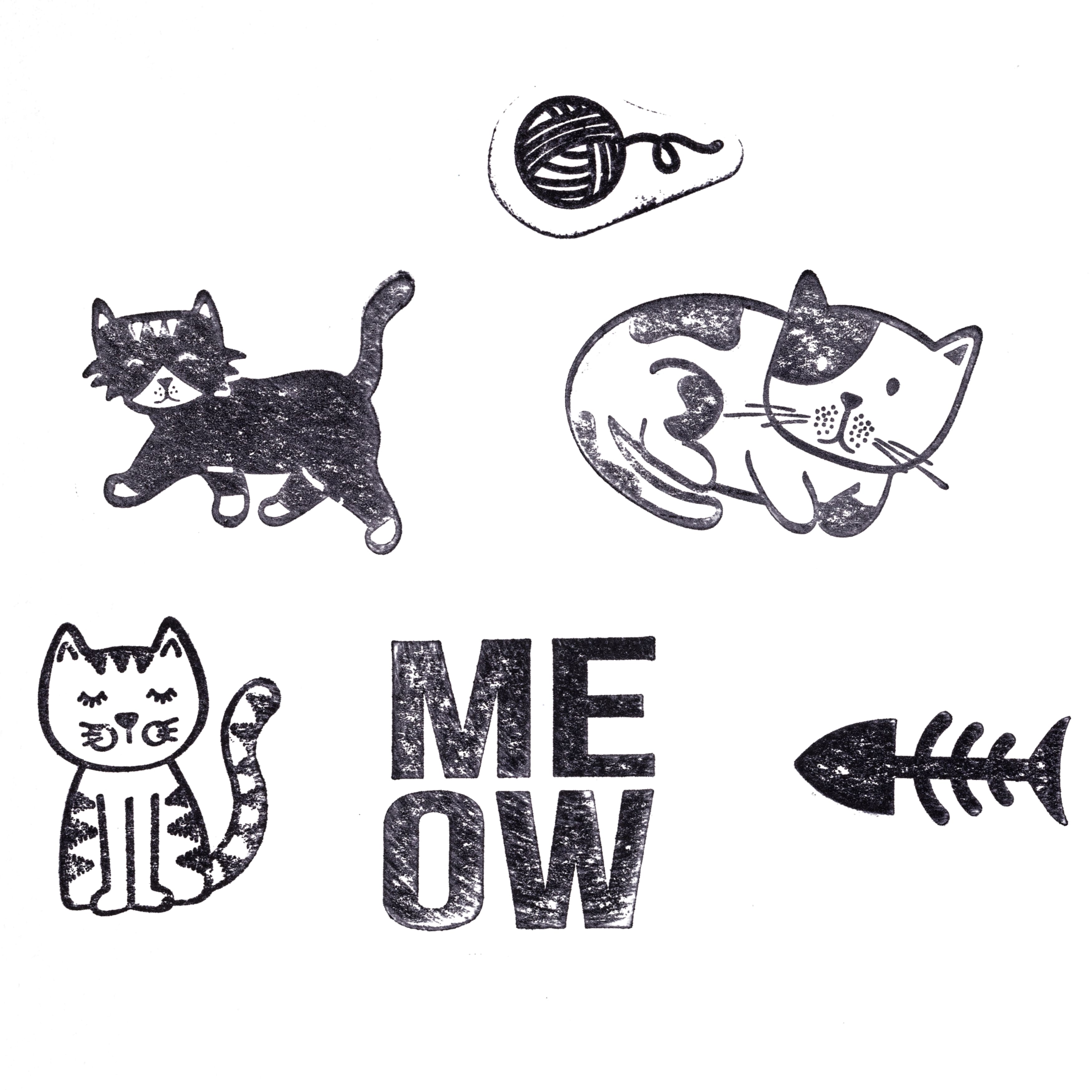 Cats Wood Stamp Set by Recollections™