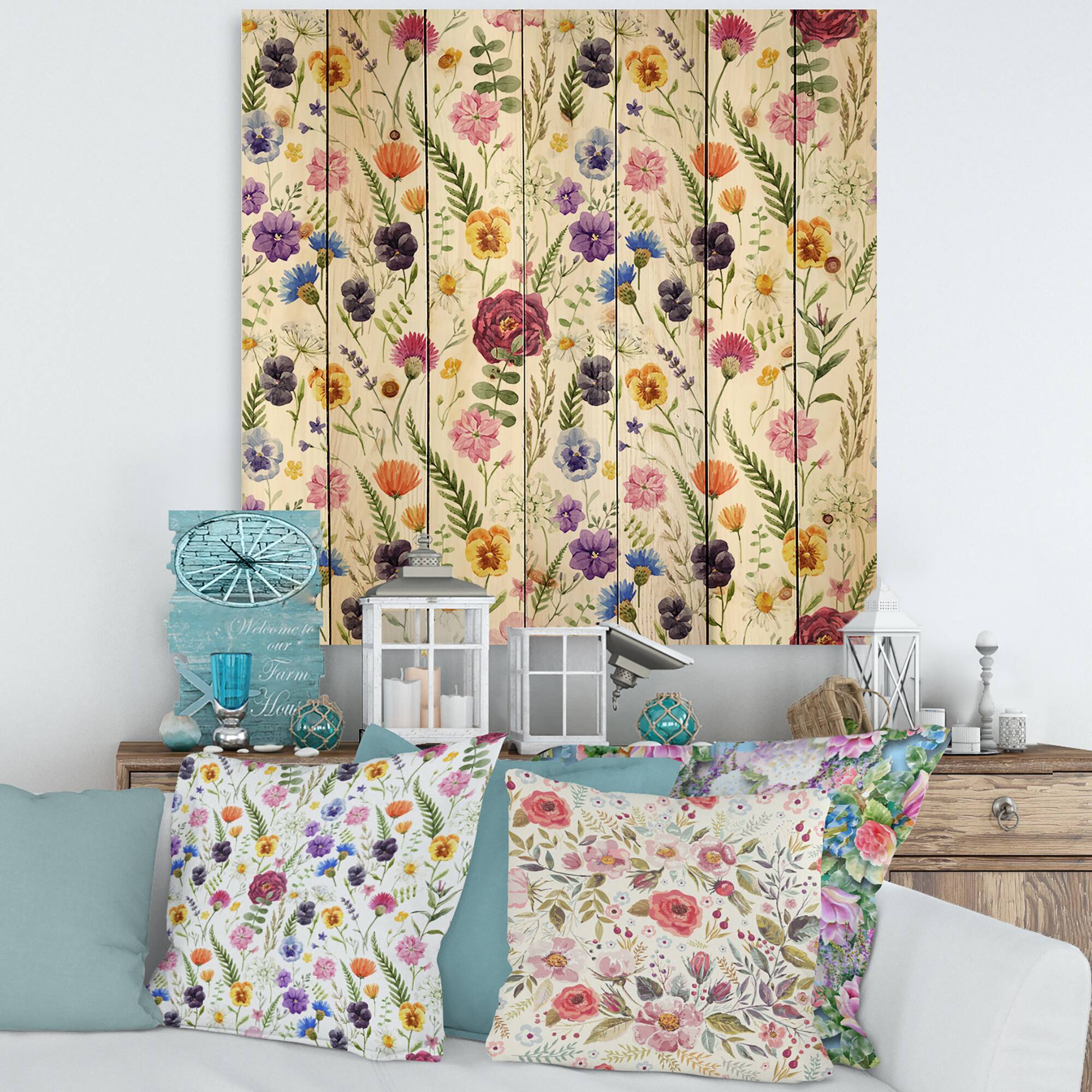 Designart - Wildflowers Floral Pattern II