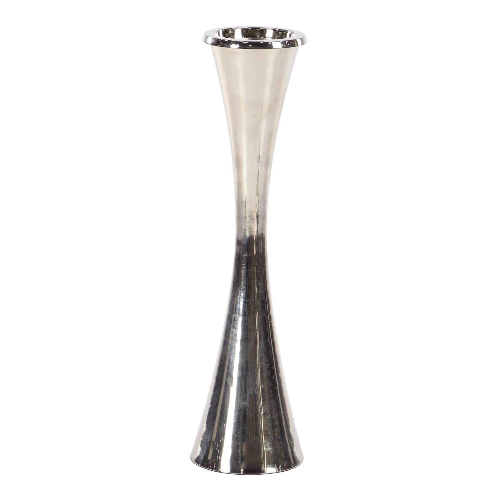 Silver Modern Candle Holder Set