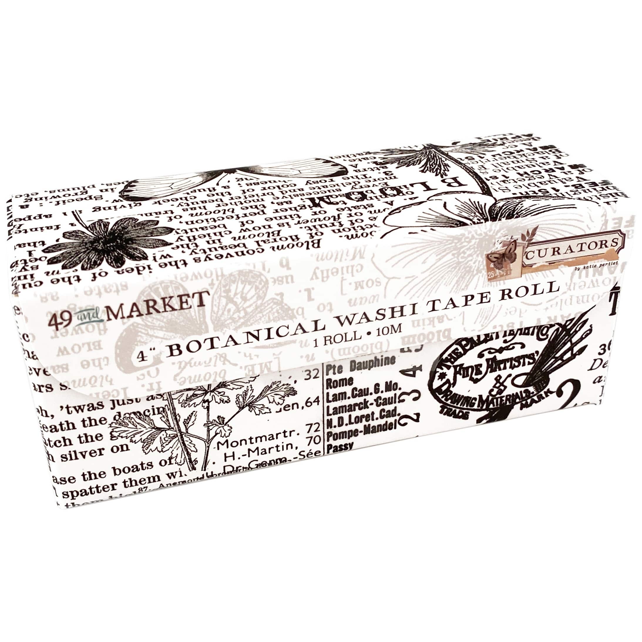 49 And Market Curators Essential 4'' Botanical Washi Tape Roll, 33ft.